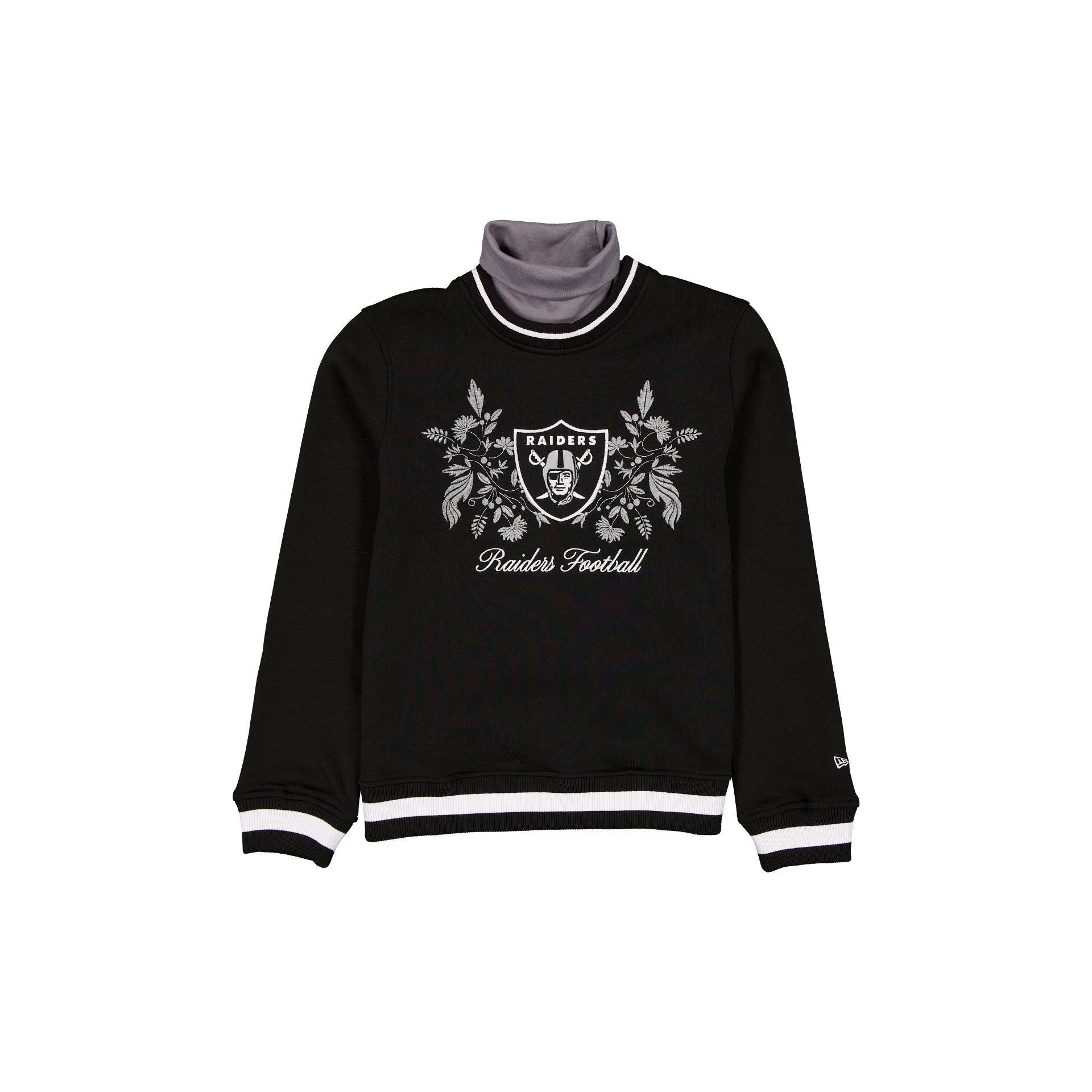 Las Vegas Raiders Sweat-shirt à col roulé Sport Classics pour femme