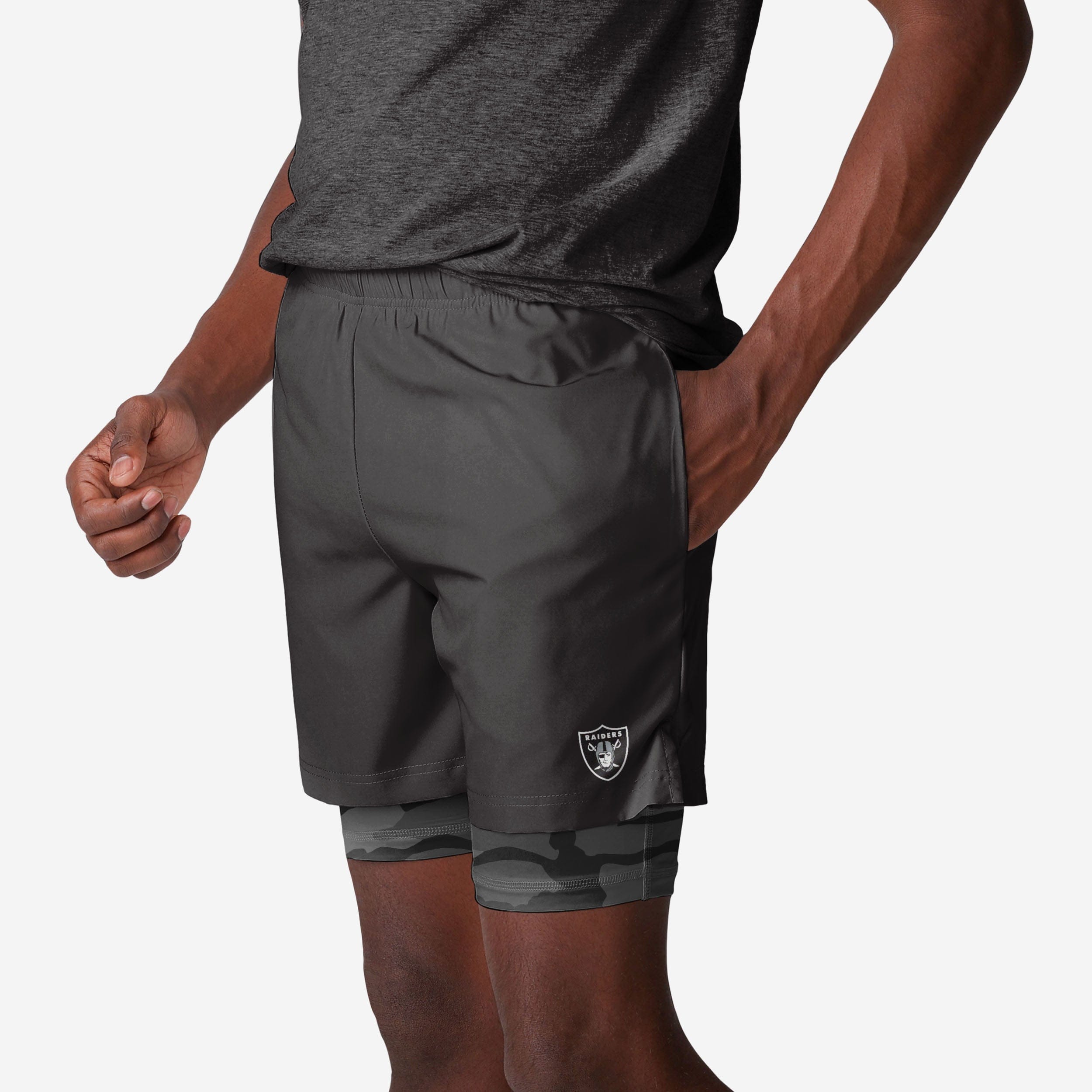 Las Vegas Raiders Team Color Camo Liner Short