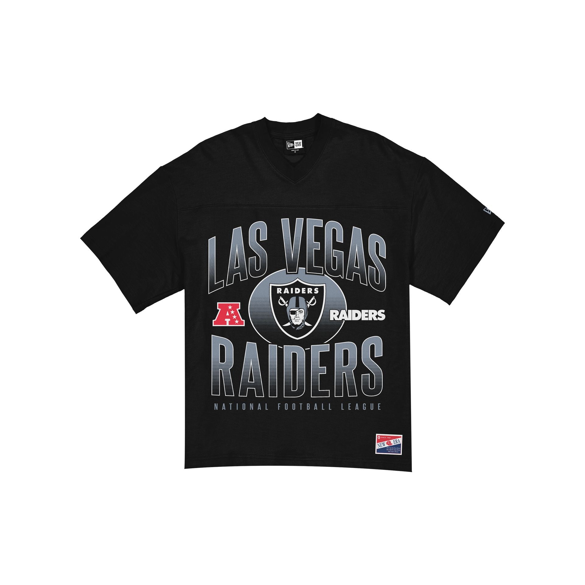 Las Vegas Raiders T-shirt carré noir à retour