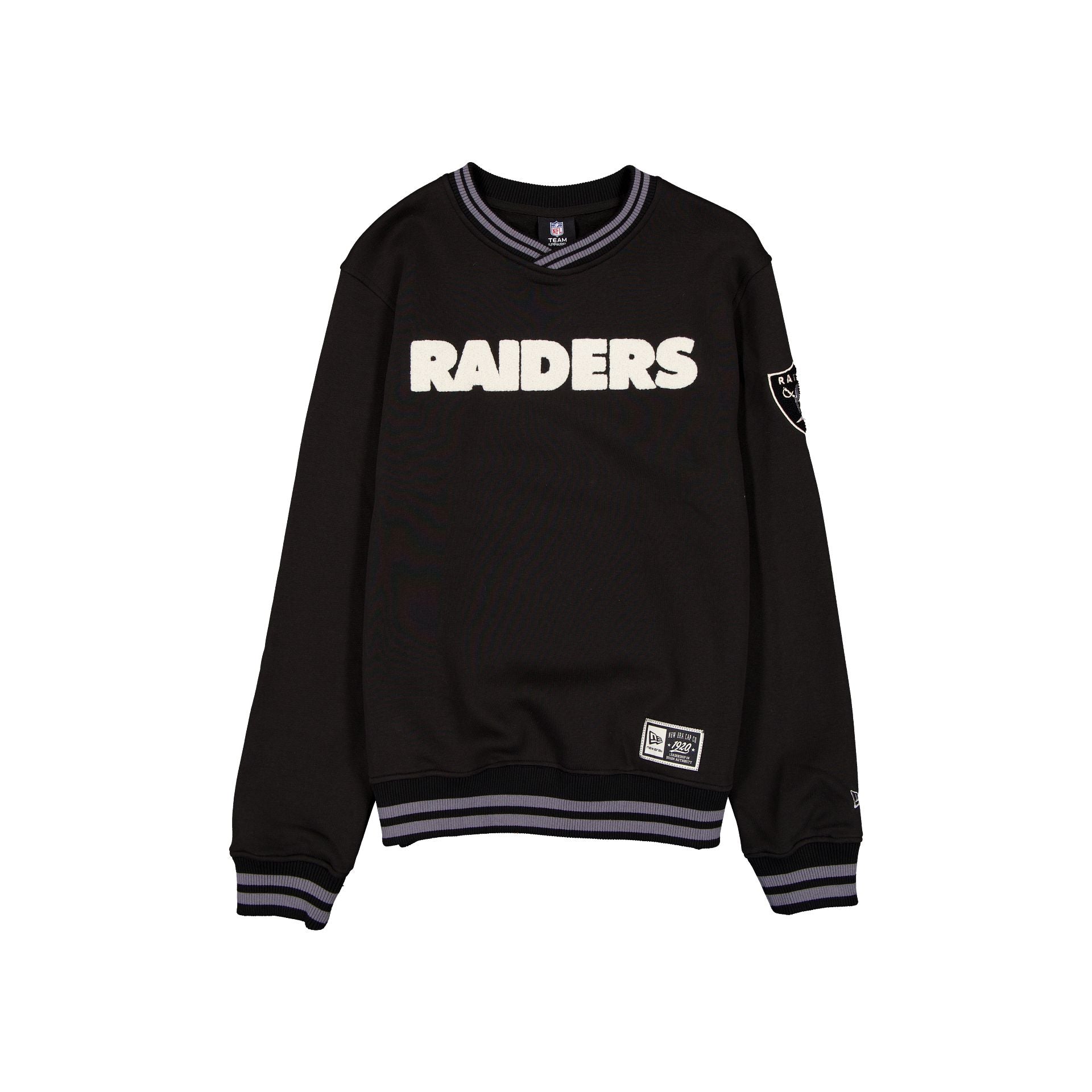 Las Vegas Raiders Throwback Boucle Noir Crewneck