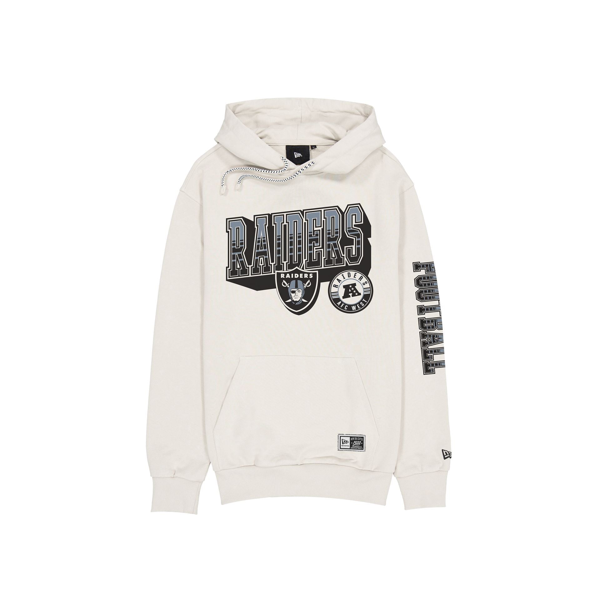 Las Vegas Raiders Throwback Chrome Blanc Sweat à capuche