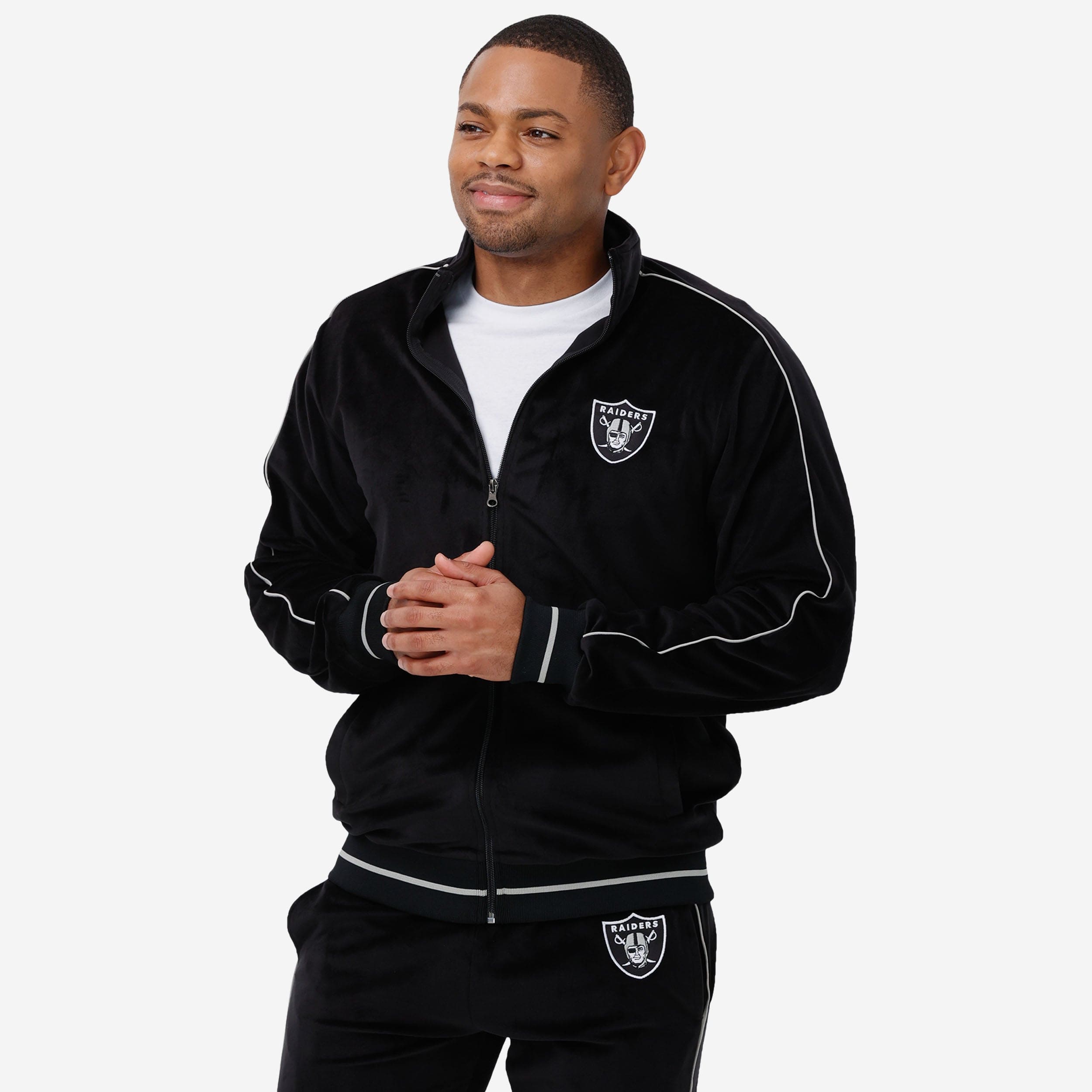 Las Vegas Raiders Haut zippé en velours
