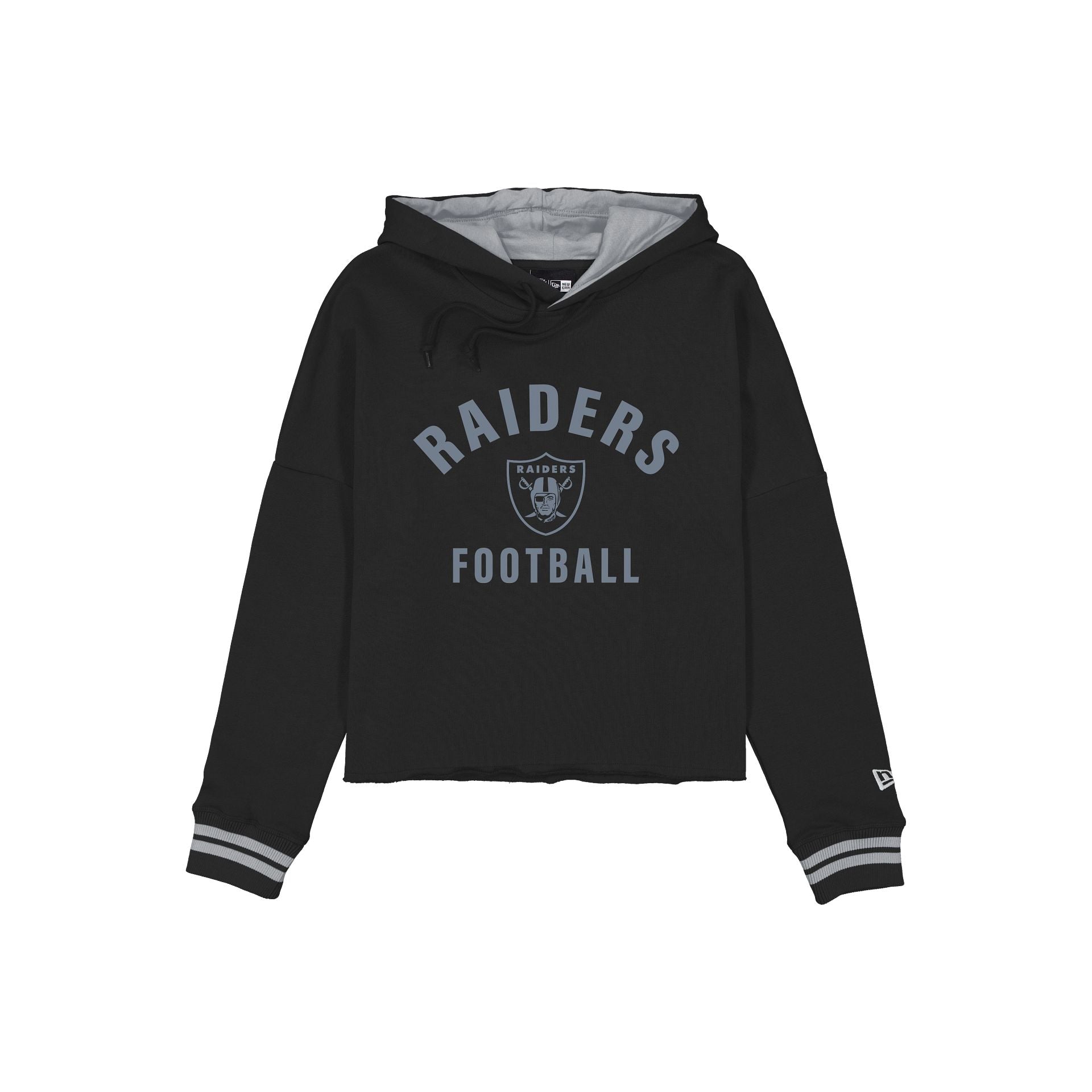 Las Vegas Raiders Sweat à capuche court collégial pour femmes