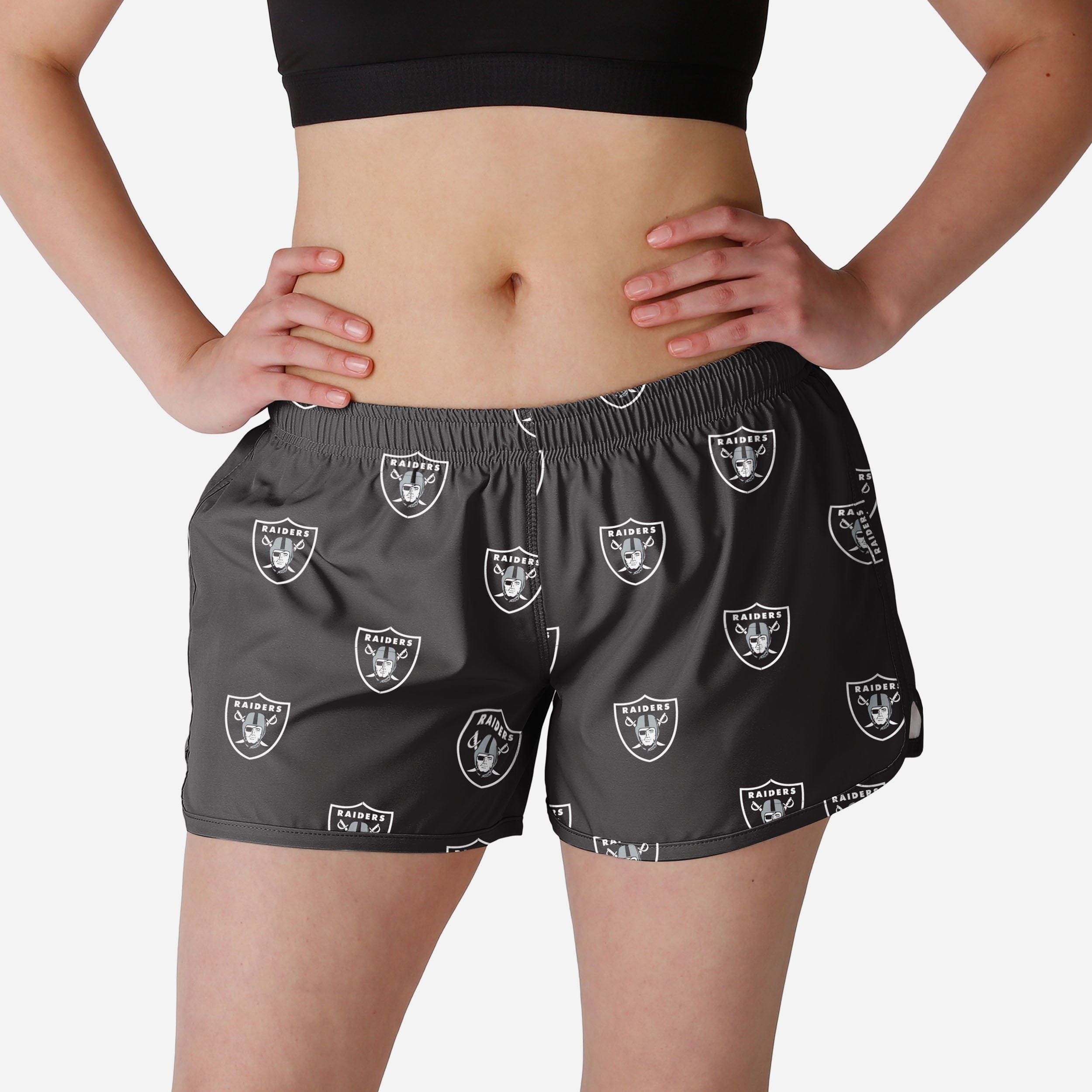 Las Vegas Raiders Mini short de course imprimé pour femme