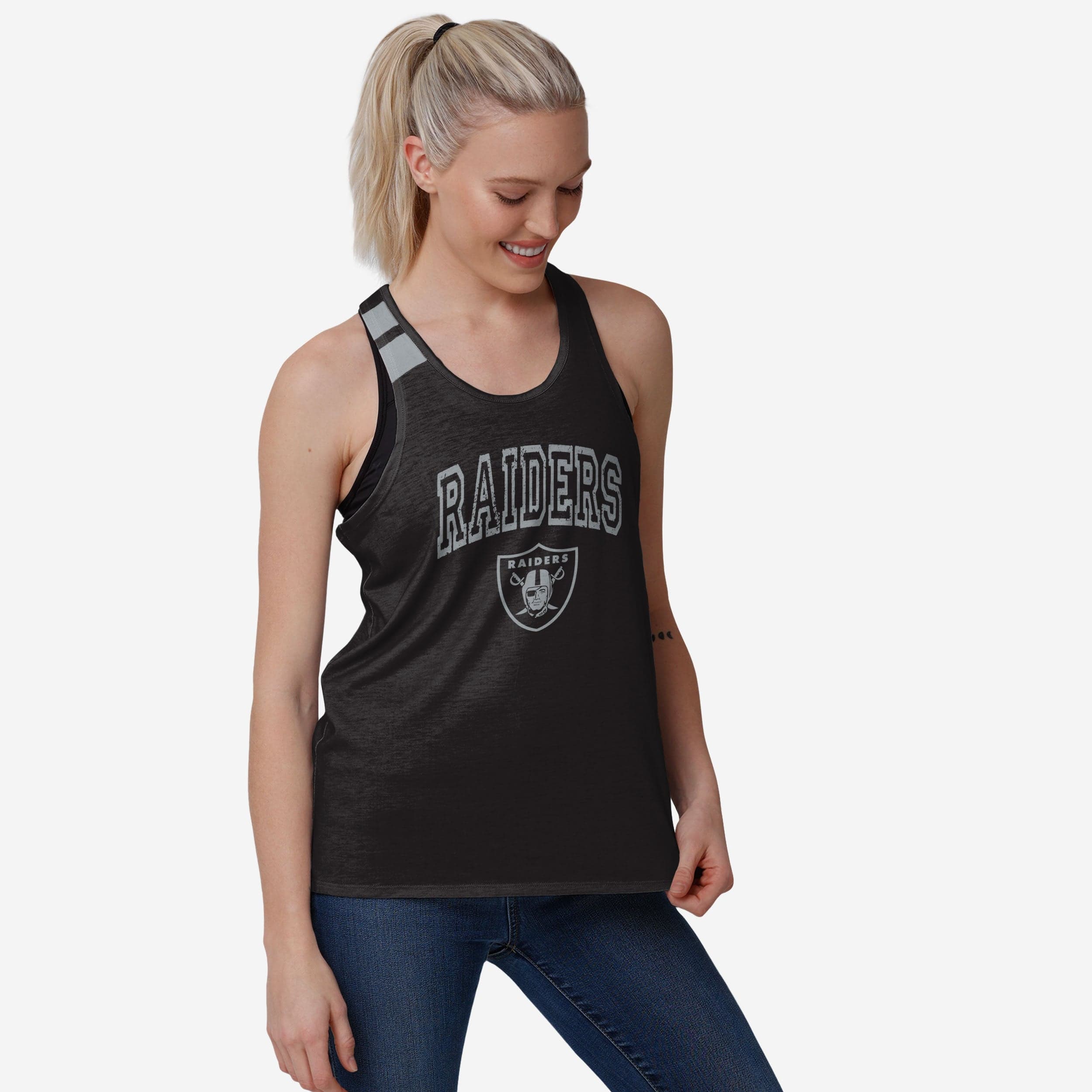 Las Vegas Raiders Haut sans manches Team Twist pour femmes