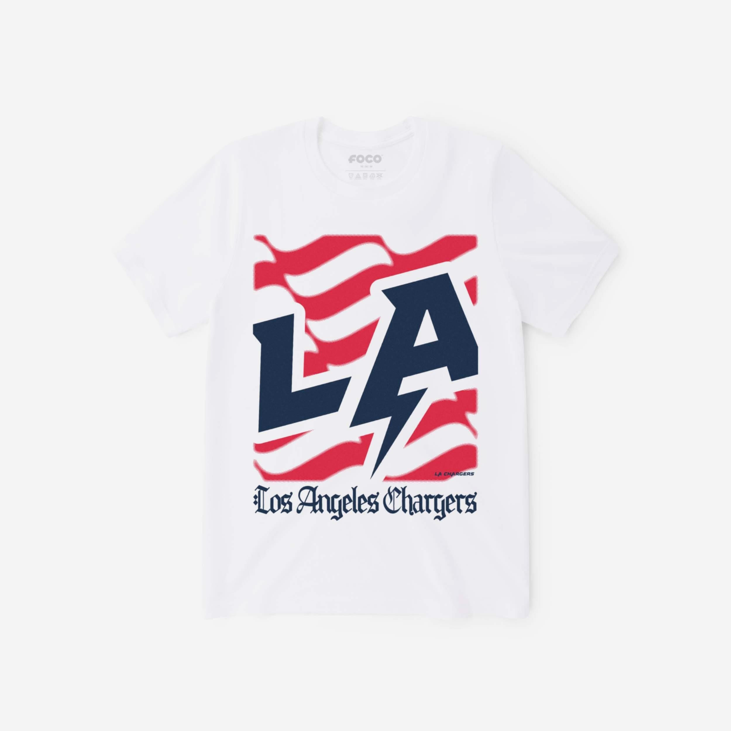 Los Angeles Chargers T-shirt avec le mot-symbole du patrimoine américain