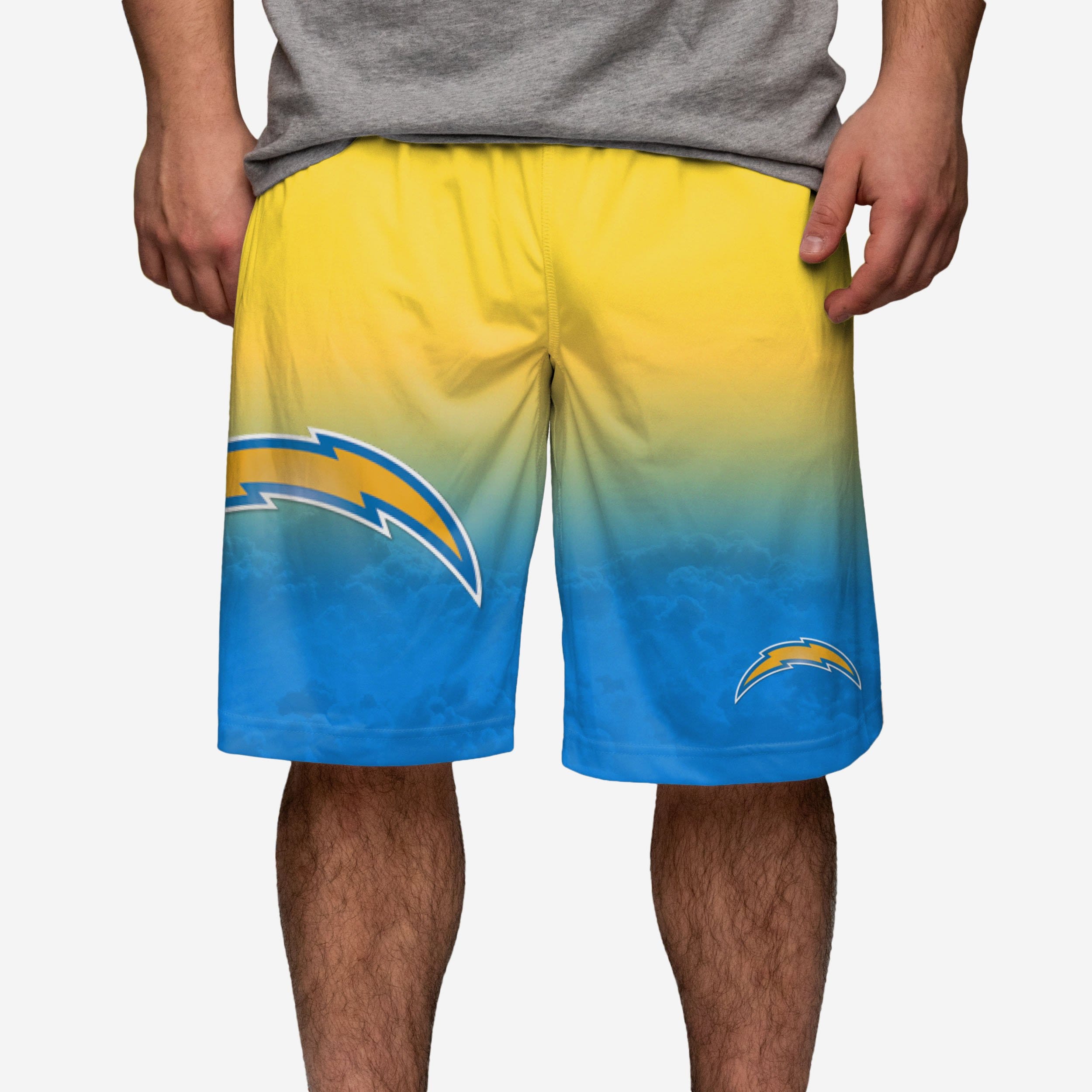 Los Angeles Chargers Short d'entraînement dégradé à gros logo