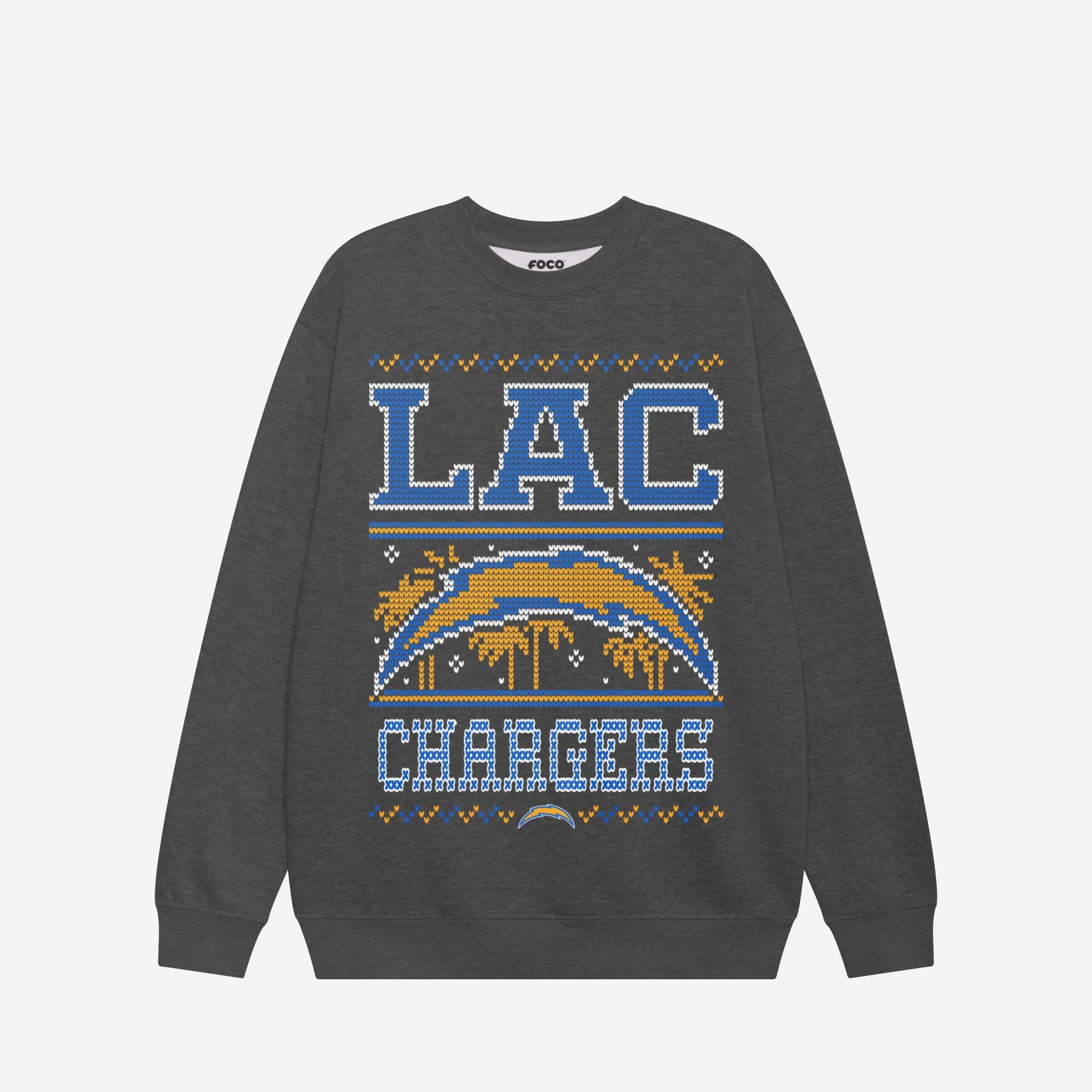 Los Angeles Chargers Sweat-shirt à col rond des fêtes
