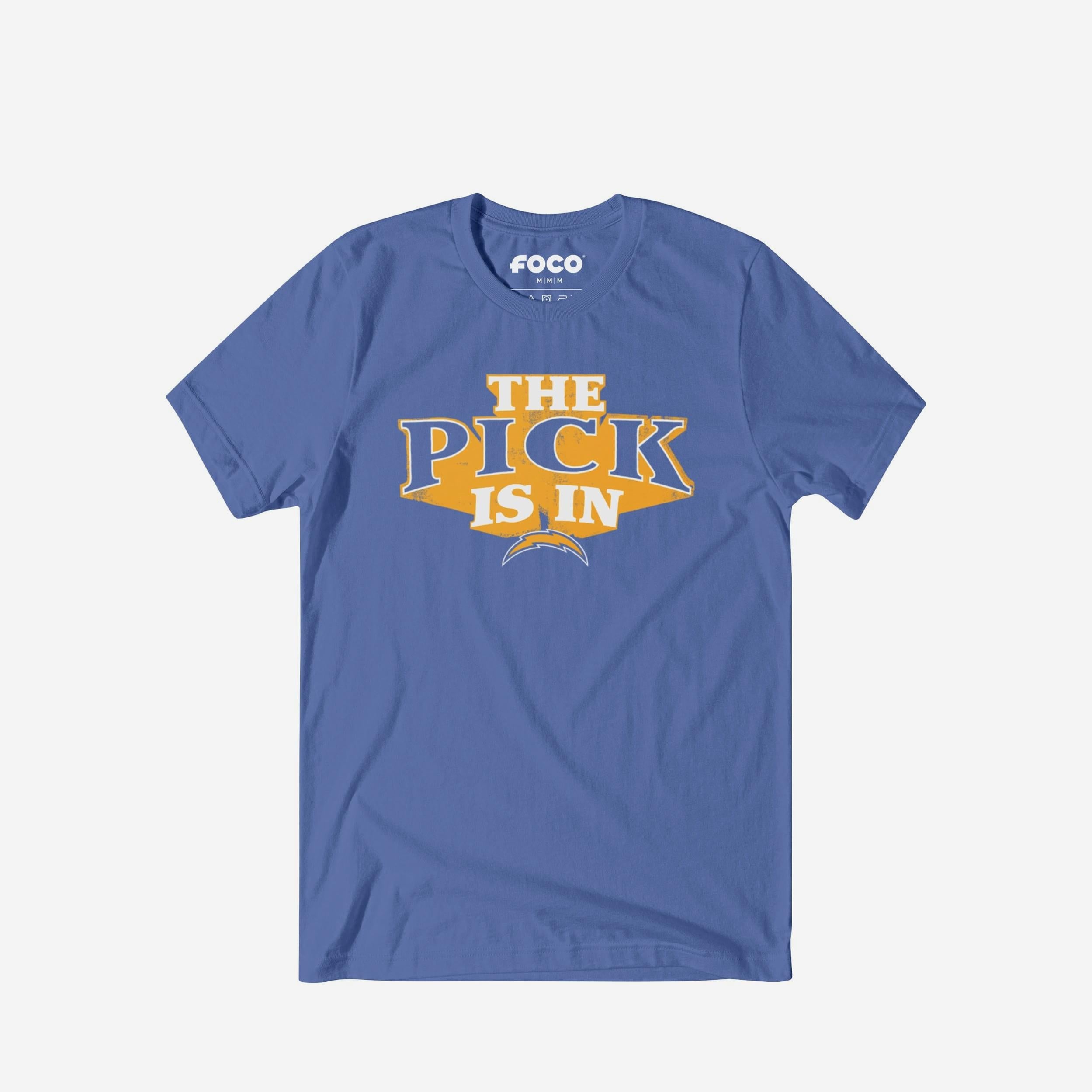 Le choix Los Angeles Chargers est en t-shirt