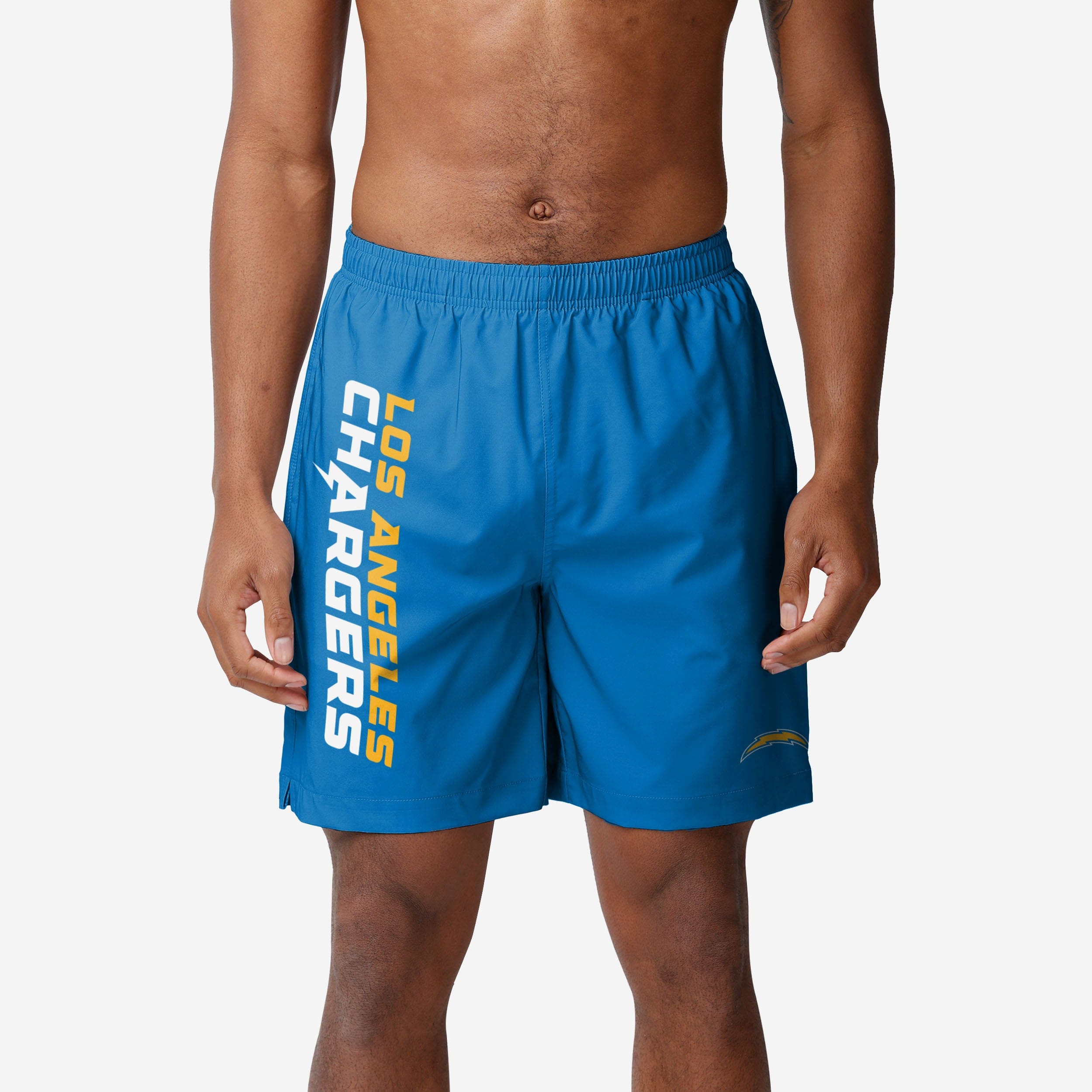 Los Angeles Chargers Maillot de bain traditionnel avec mot-symbole solide