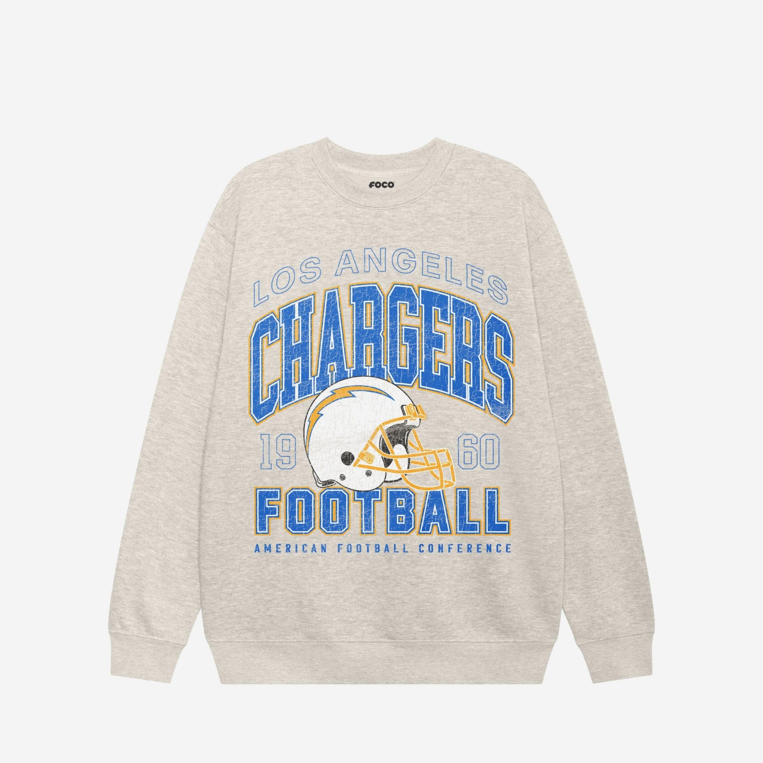 Sweat-shirt universitaire à col rond Los Angeles Chargers