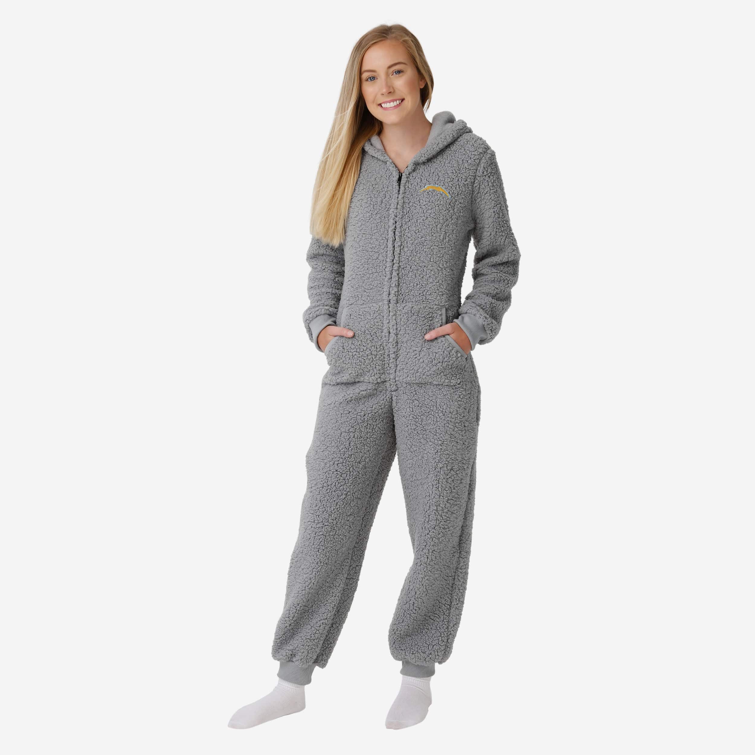 Los Angeles Chargers Pyjama une pièce Sherpa pour femme