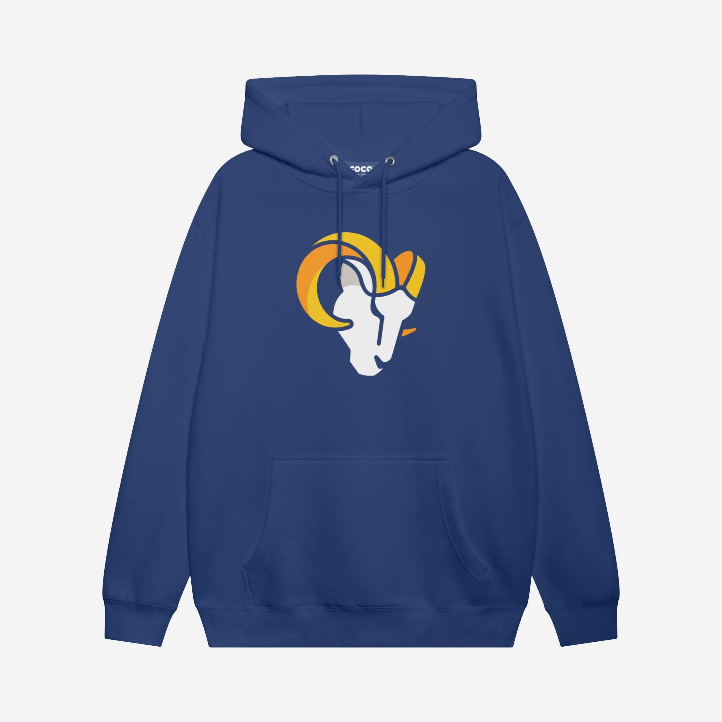 Los Angeles Rams 2020 Sweat à capuche rétro avec logo principal