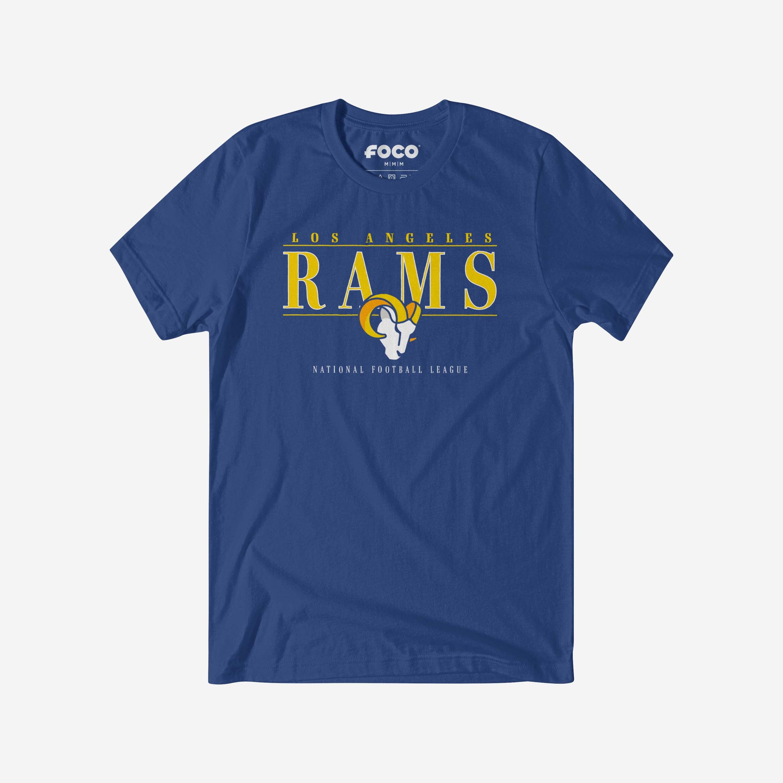 Los Angeles Rams 2020 T-shirt à barre de signature rétro