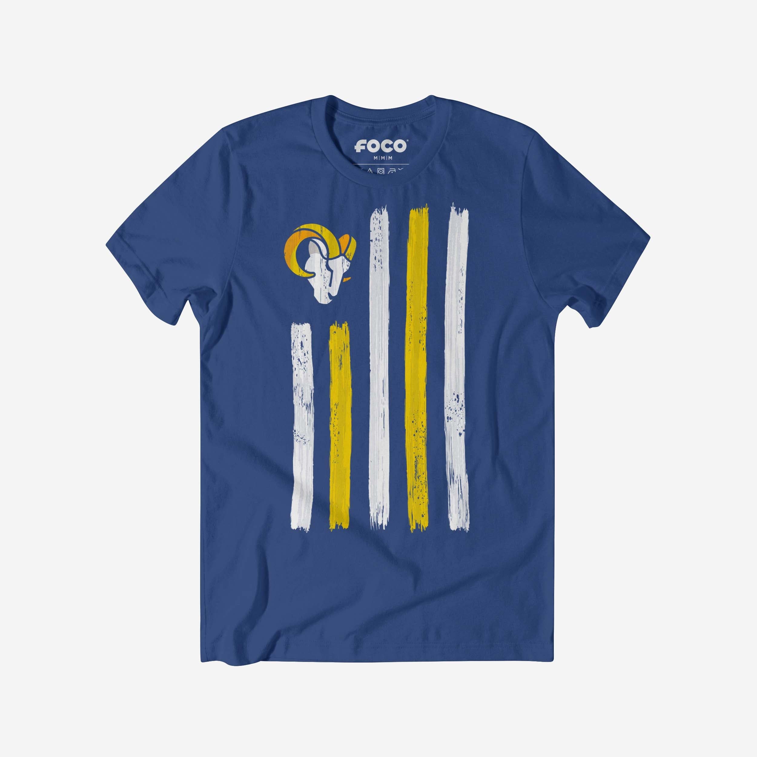 Los Angeles Rams T-shirt drapeau coup de pinceau