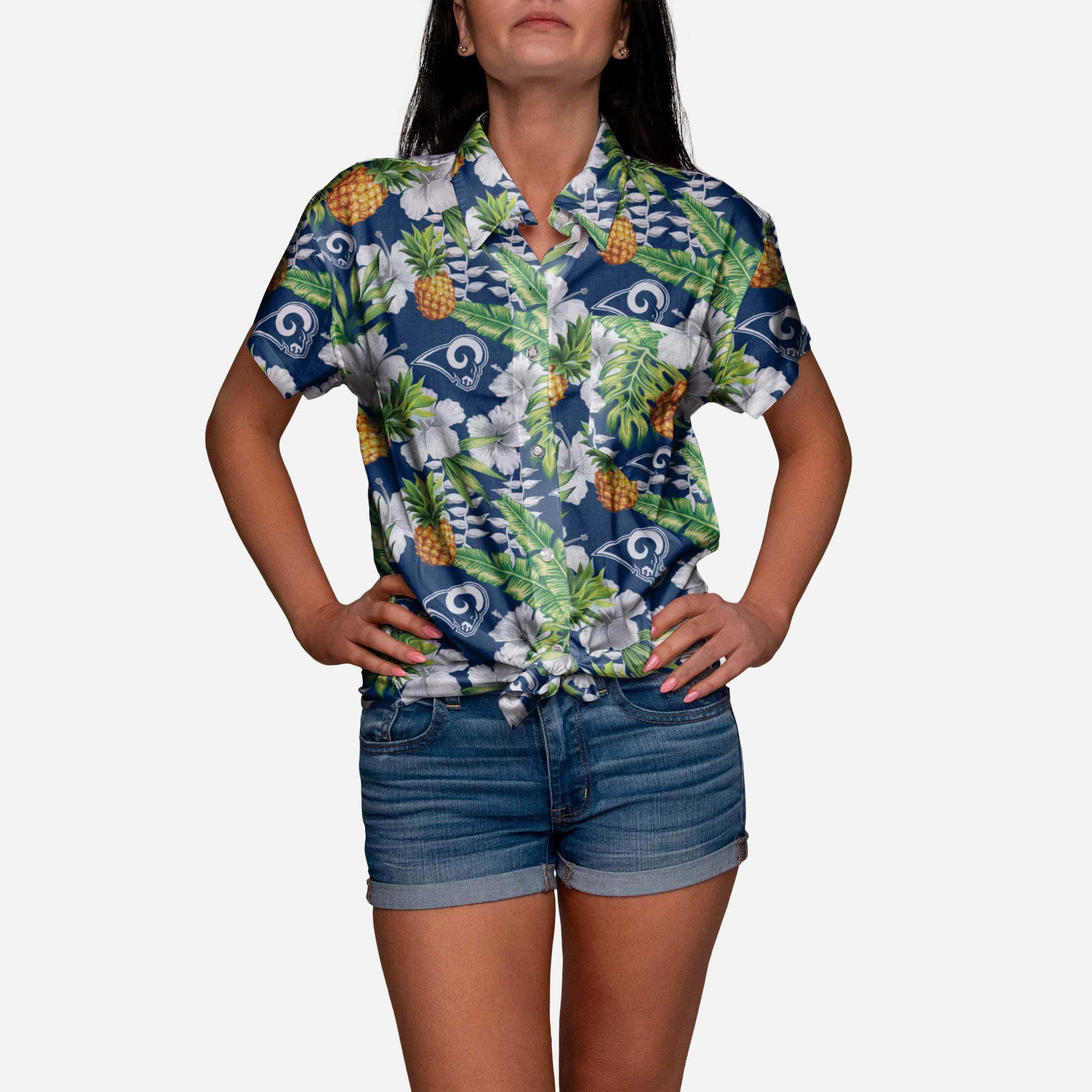 Los Angeles Rams Chemise boutonnée pour femme My Fine-Apple