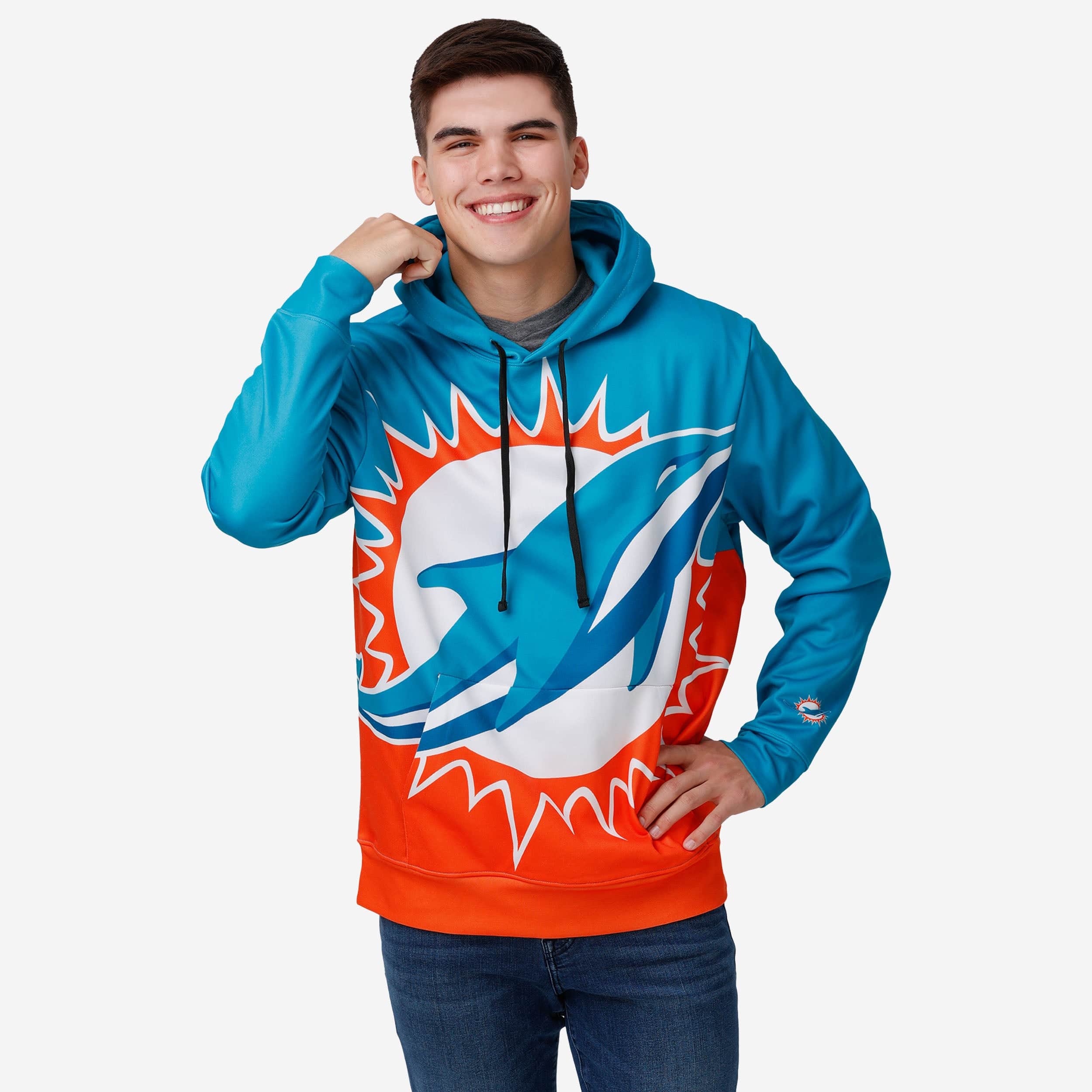 Sweat à capuche Miami Dolphins avec logo en gras