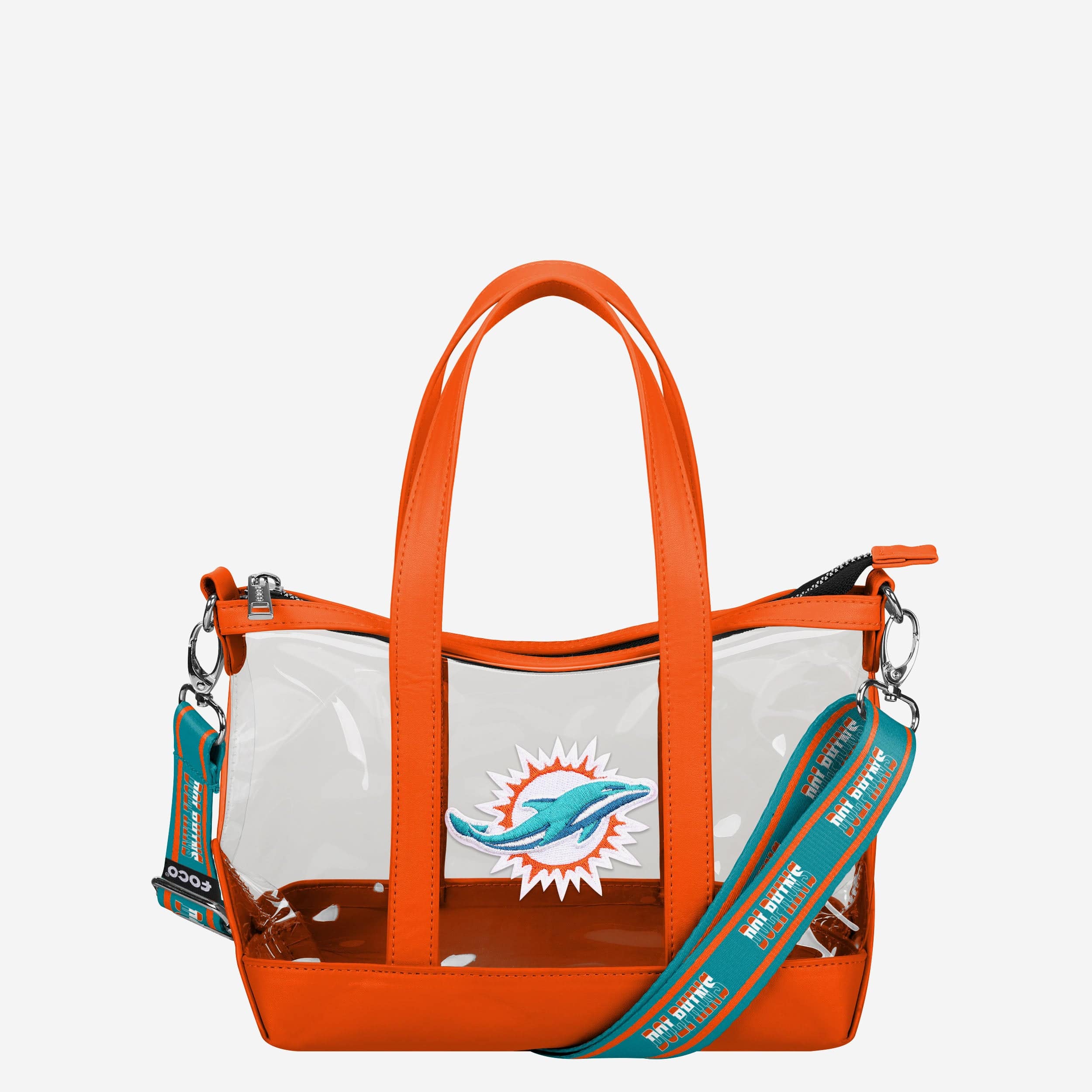 Miami Dolphins Mini sac fourre-tout transparent à bandoulière