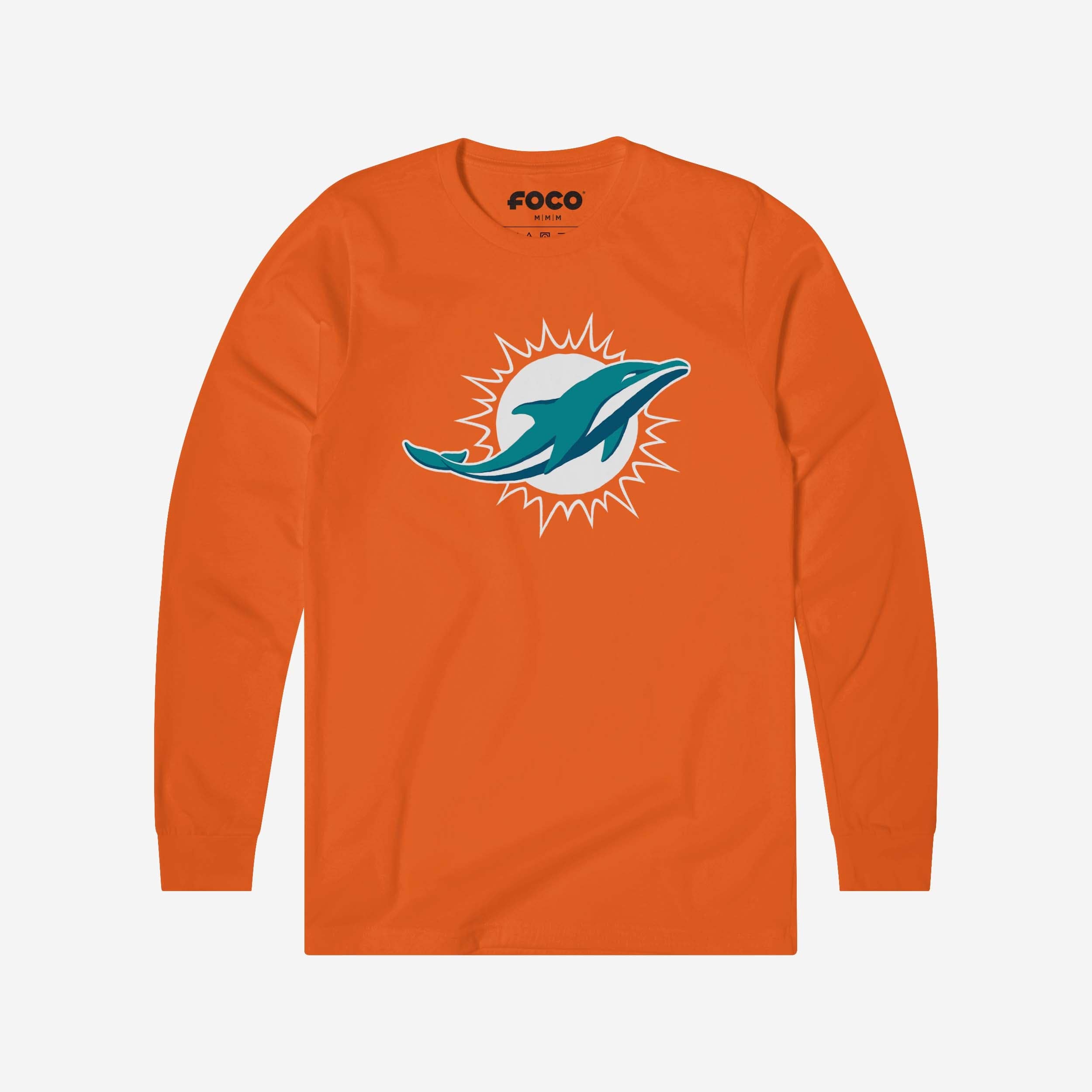 Miami Dolphins T-shirt à manches longues avec logo principal