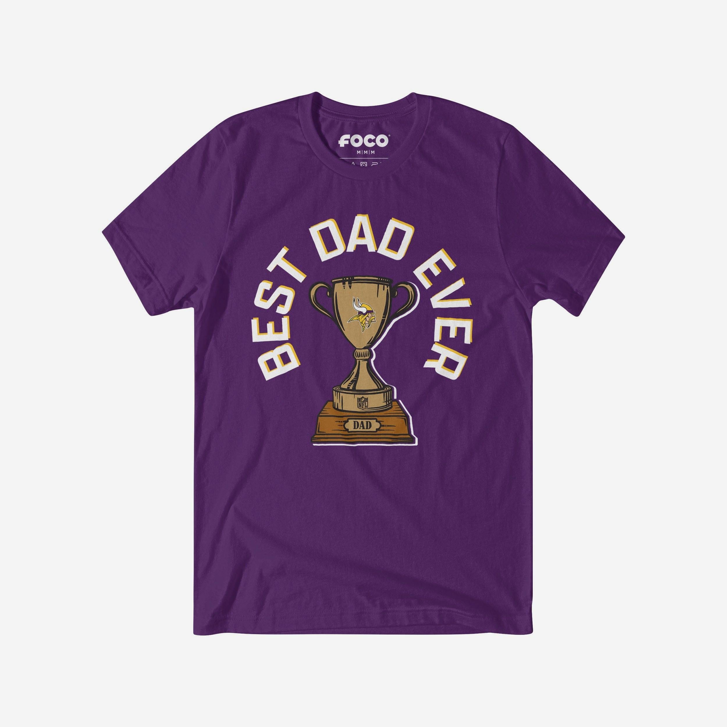 Minnesota Vikings T-shirt Trophée du meilleur papa de tous les temps