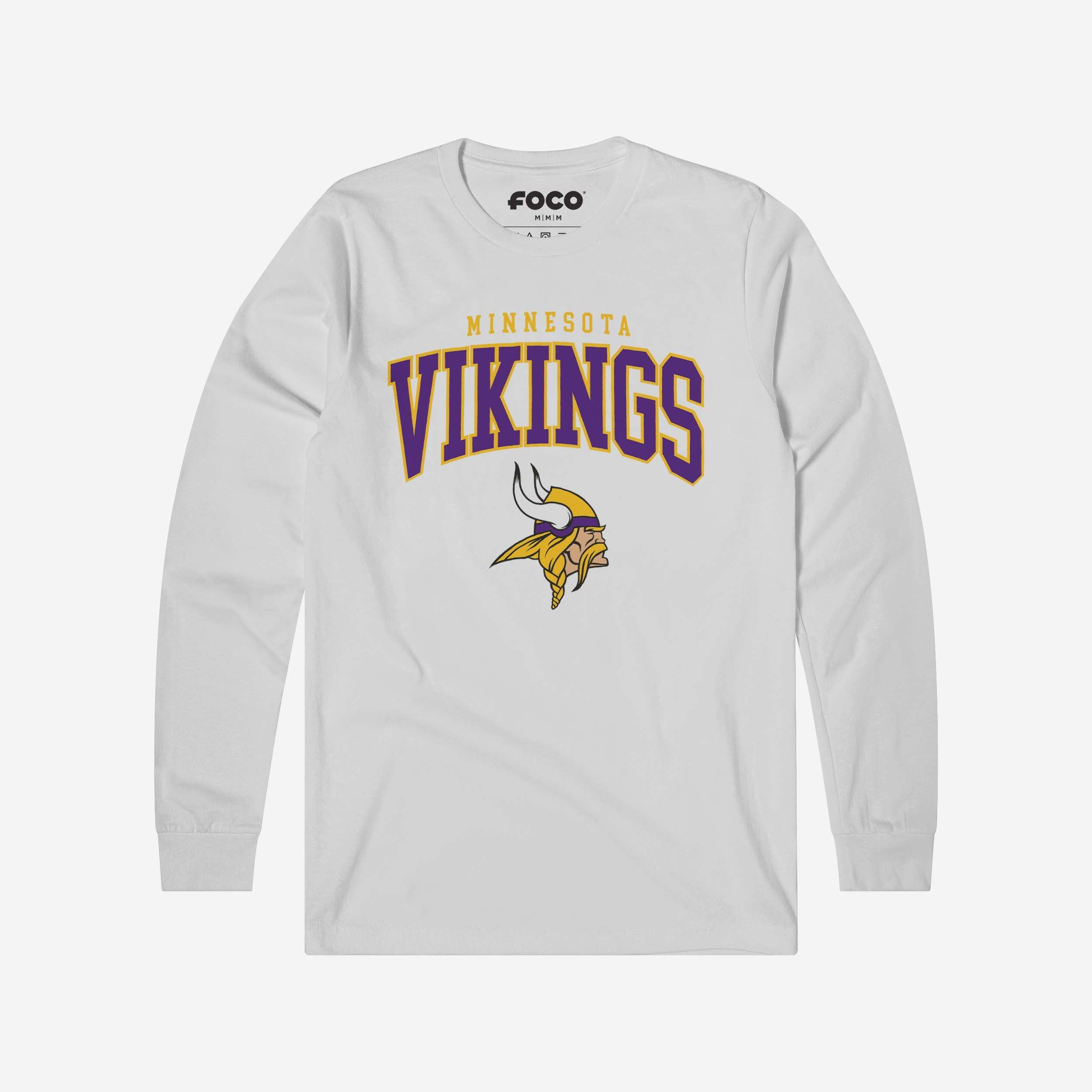Minnesota Vikings T-shirt à manches longues avec logo classique