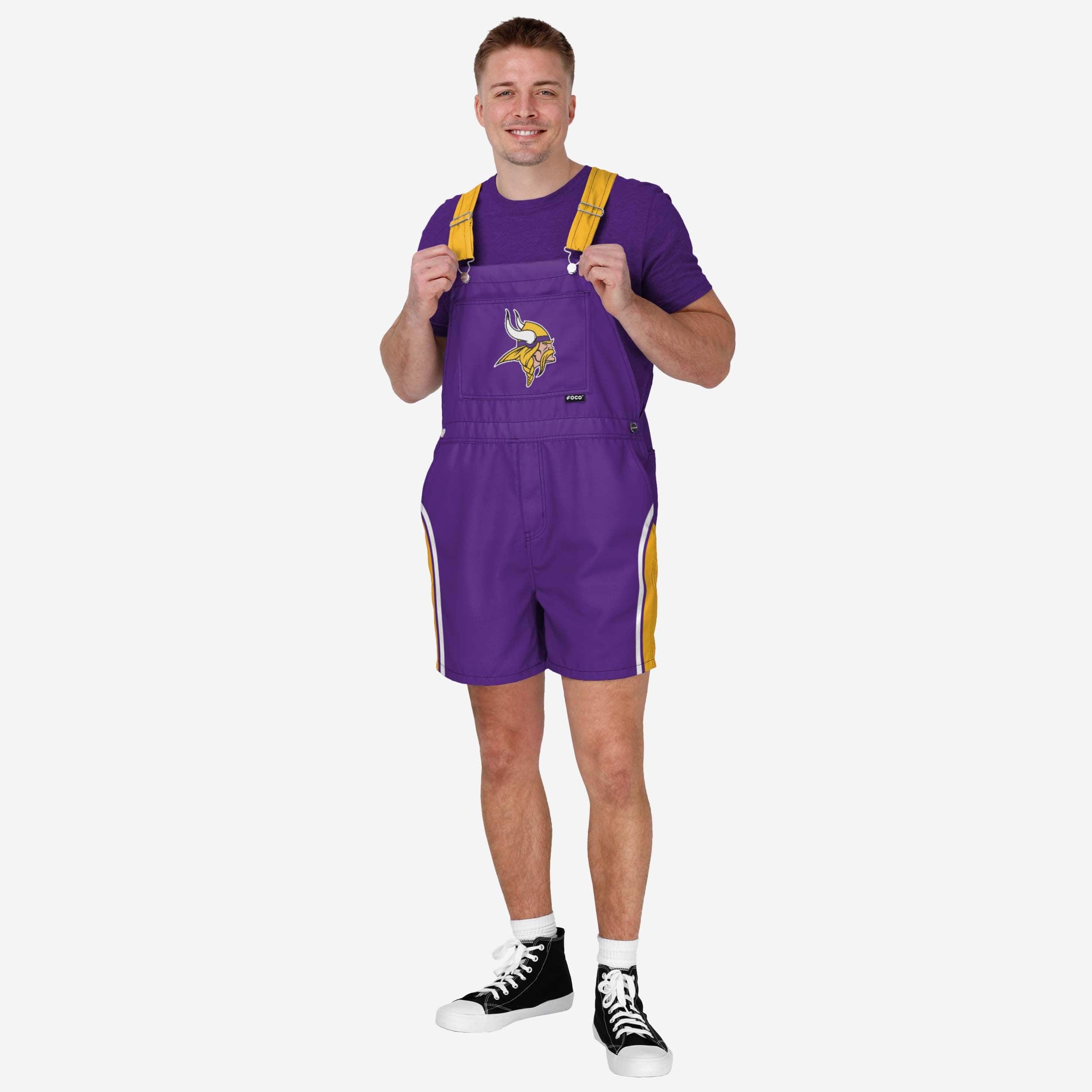 Minnesota Vikings Cuissard à bretelles Team Stripe pour hommes