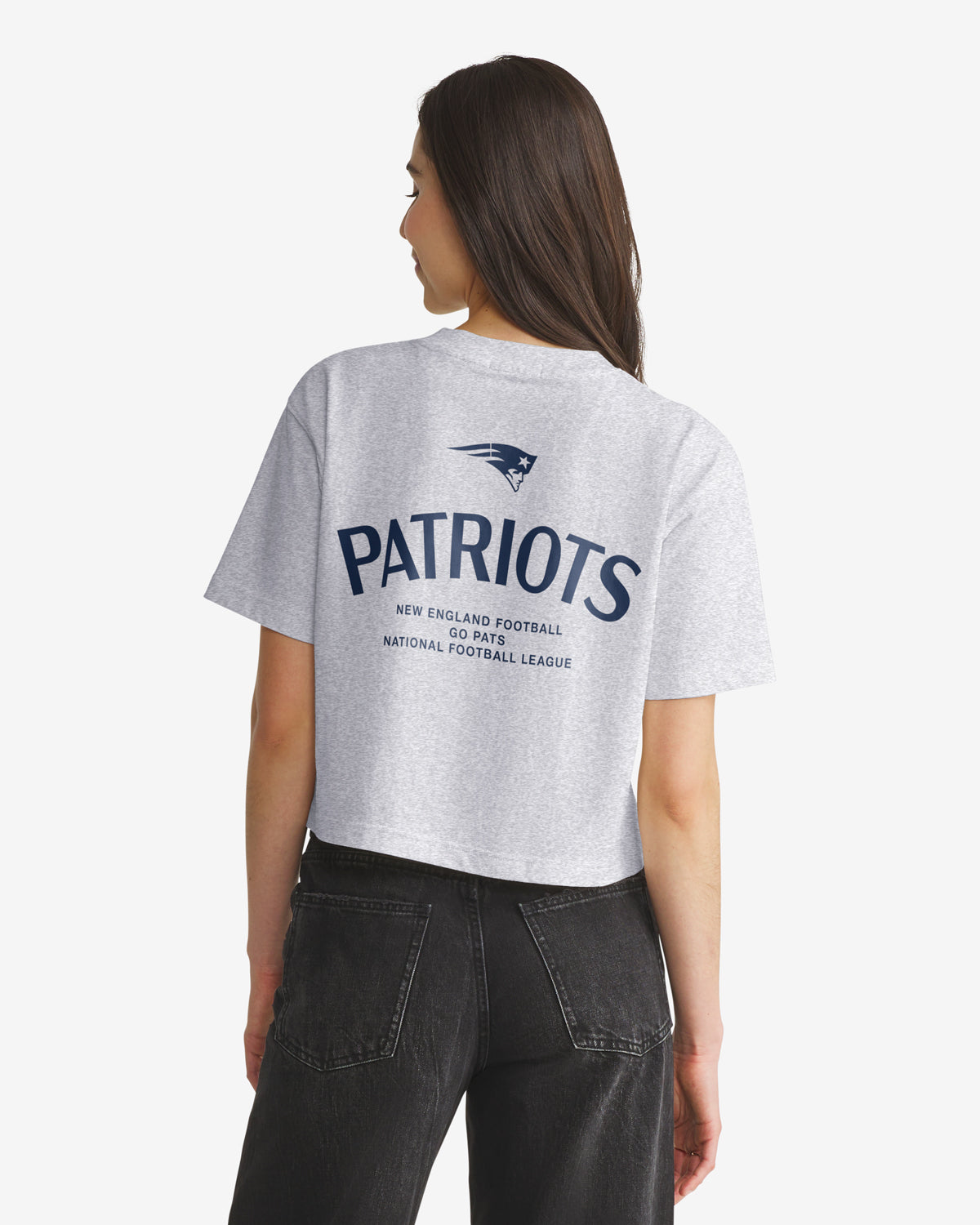 New England Patriots HADRIAN '47 FOUNDATION CROP TEE FEMME