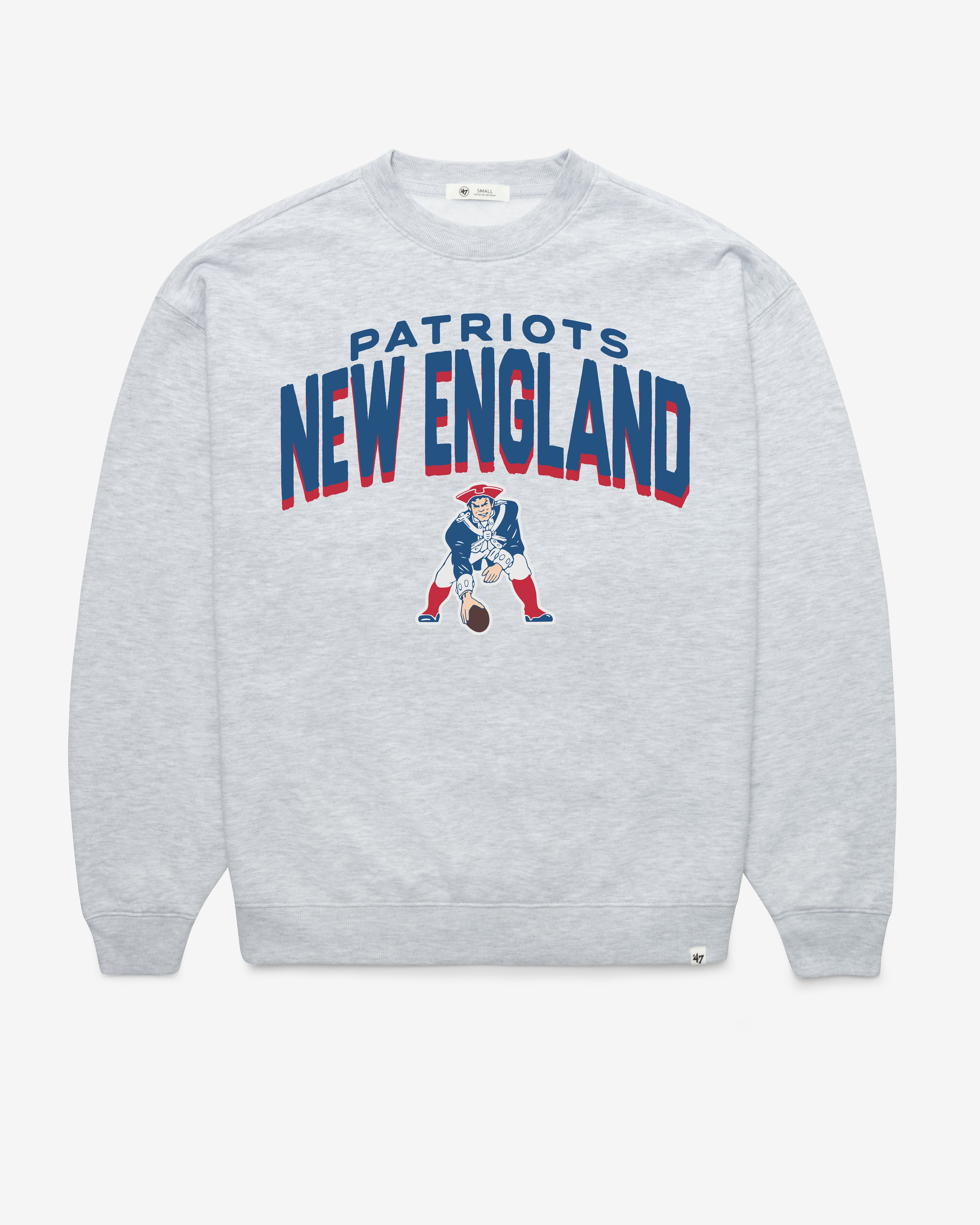 New England Patriots HISTORIQUE CAMPUS ARCH CLOUD '47 OVERSIZED CREW FEMME