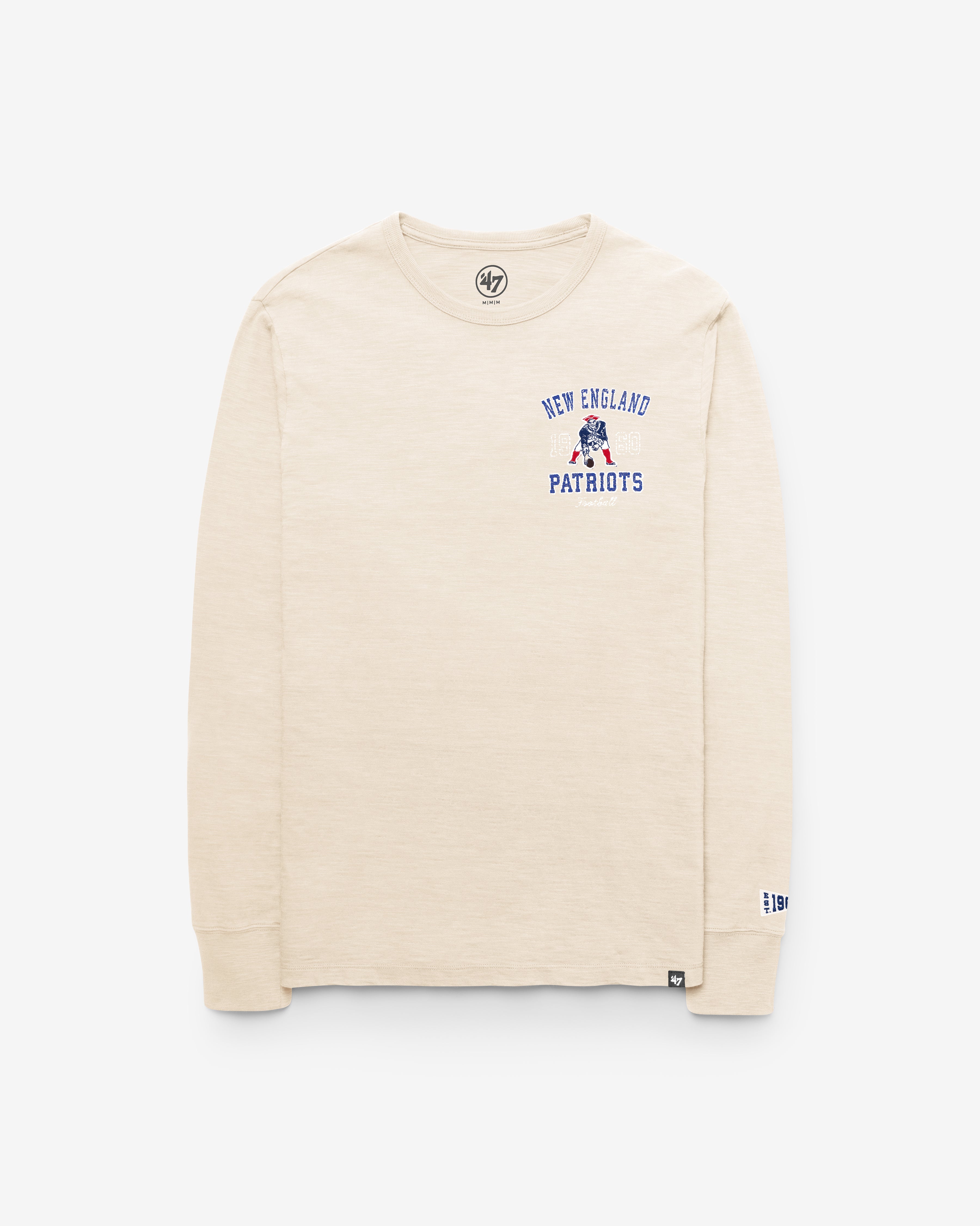 New England Patriots EGREMONT HISTORIQUE BIEN USÉ '47 HEAVY SLUB T-SHIRT À MANCHES LONGUES