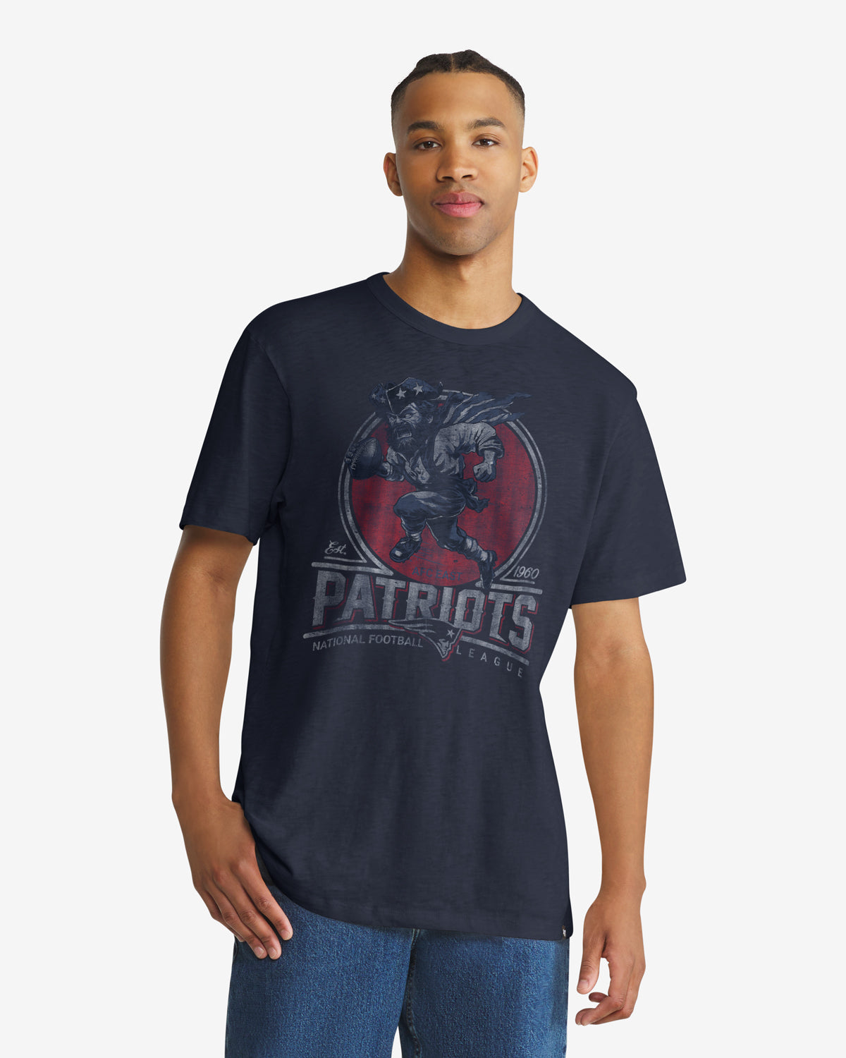New England Patriots EMBLÈME HISTORIQUE MARQUE '47 SCRUM TEE