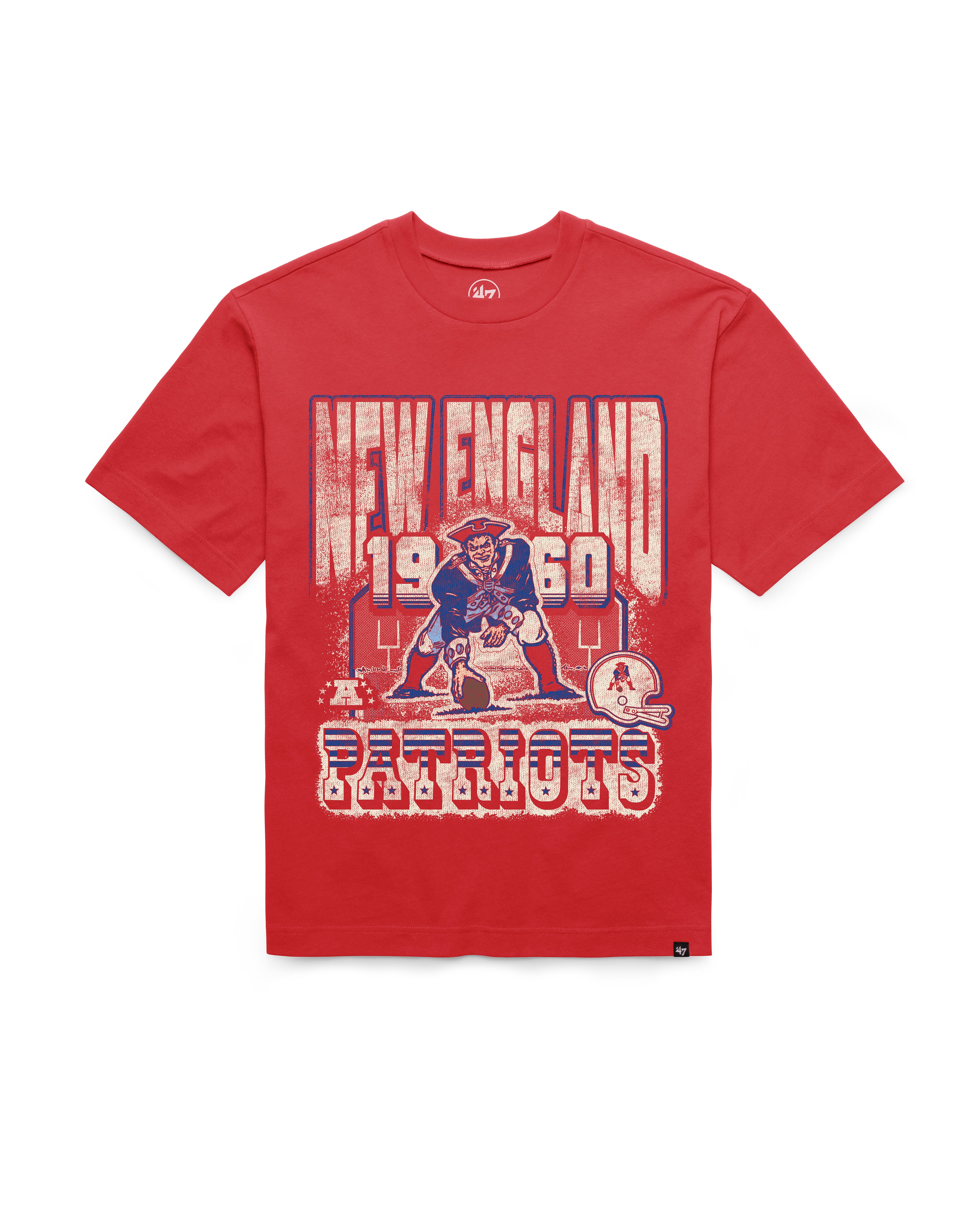 New England Patriots HISTORIQUE VARSITY HOUSE '47 FOUNDATION TEE
