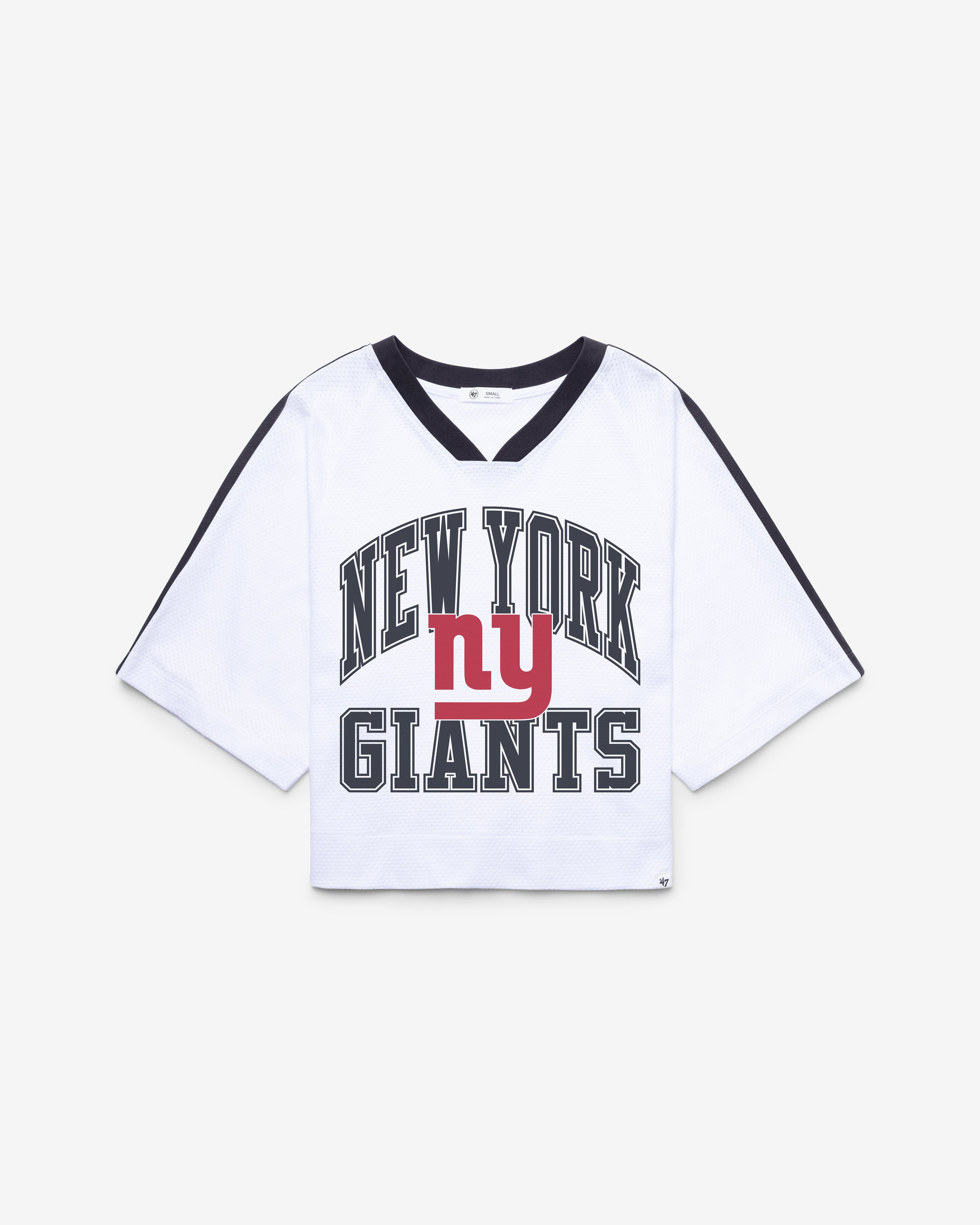 New York Giants HISTORIQUE BIG OVERARCH '47 FEMME DROP NEEDLE RAGLAN JERSEY