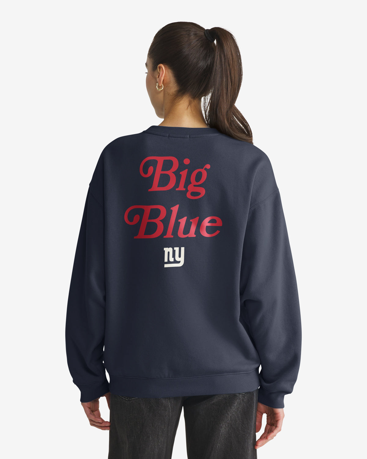 New York Giants HISTORIQUE SHOUT IT OUT '47 OVERSIZED CREW FEMME