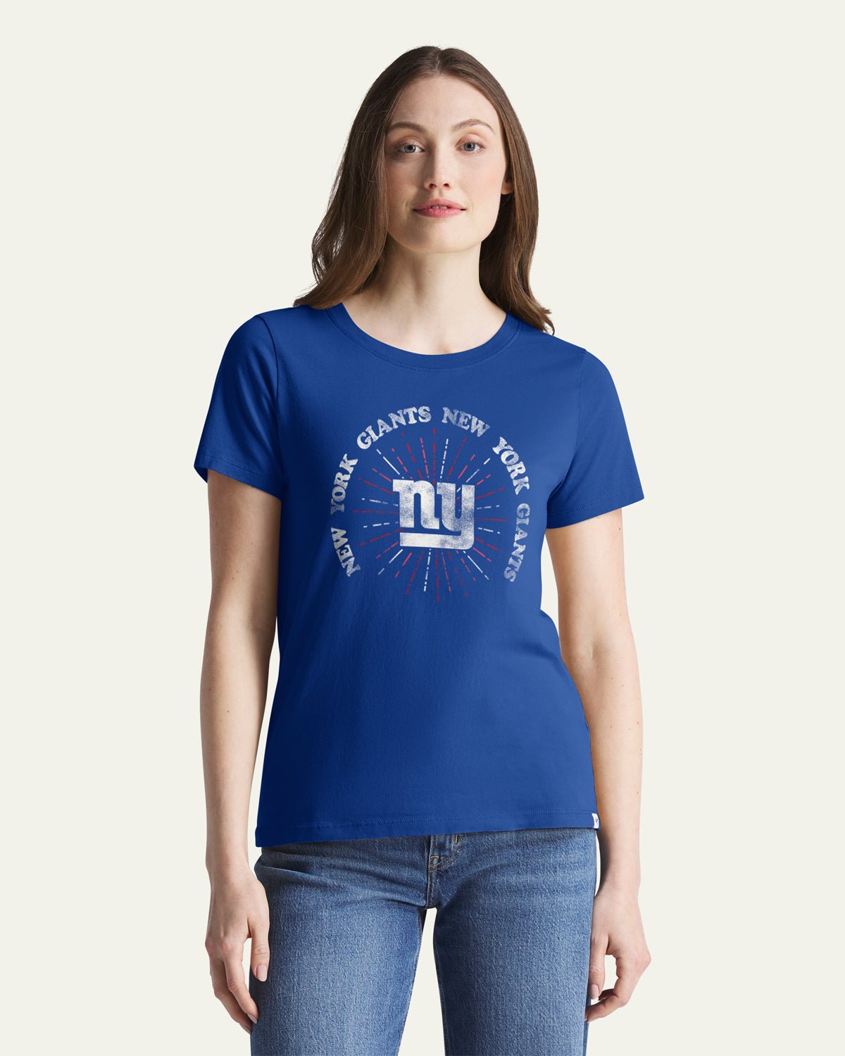 New York Giants SHINE LINES '47 T-SHIRT DE TOUS LES JOURS POUR FEMMES