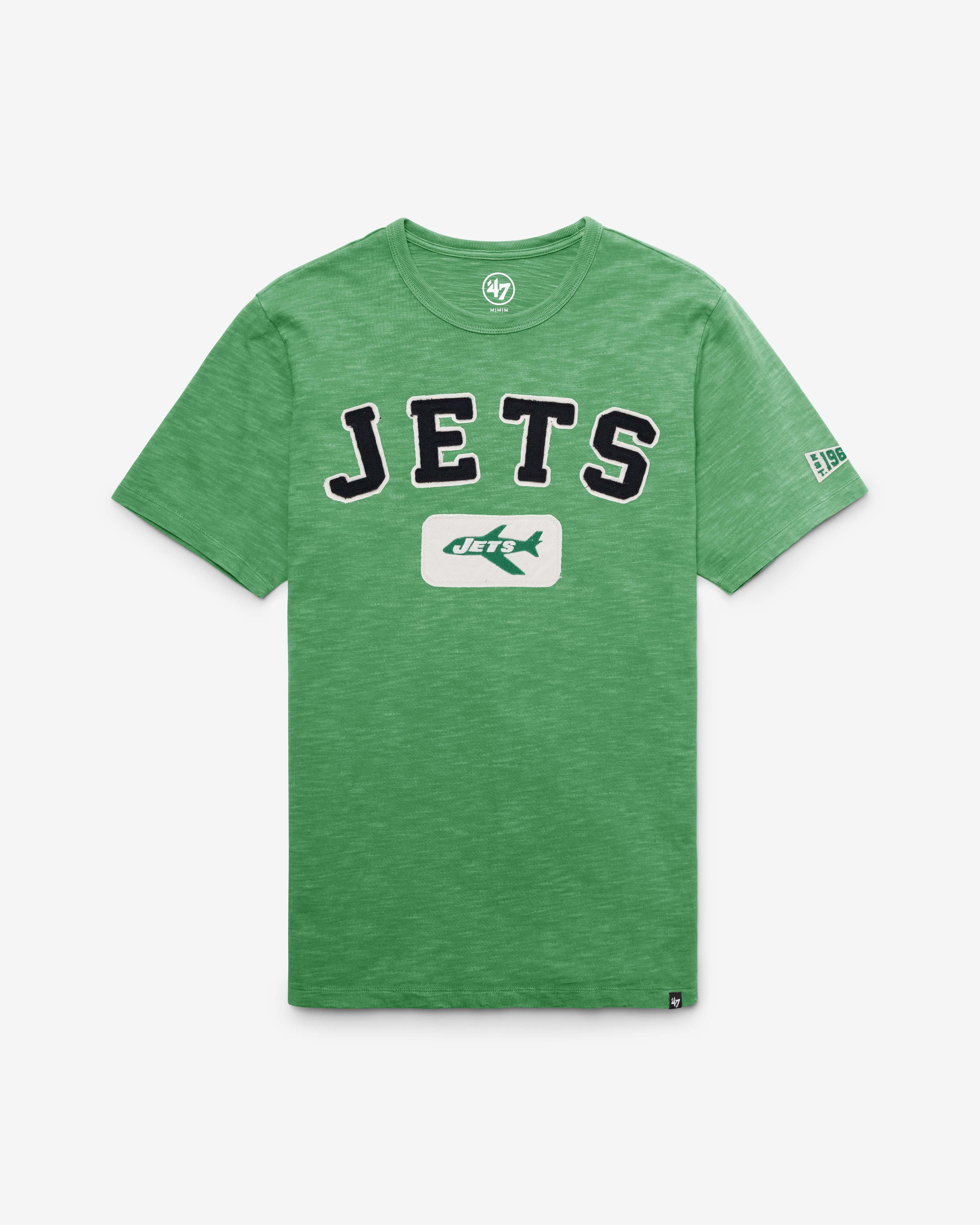 New York Jets HISTORIQUE SEYMOORE BIEN USÉ '47 HEAVY SLUB TEE