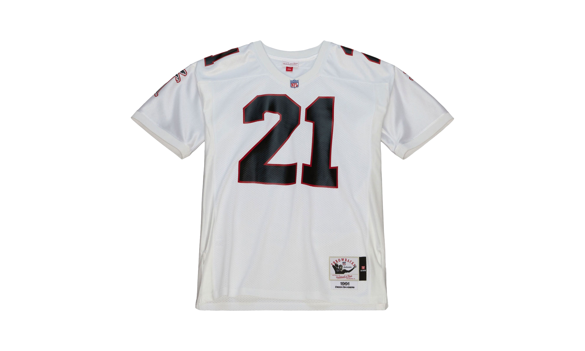 NFL MAILLOT AUTHENTIQUE FALCONS 1991 DEION SANDERS "FALCONS" AJY61157 AFA91DSAWHIT