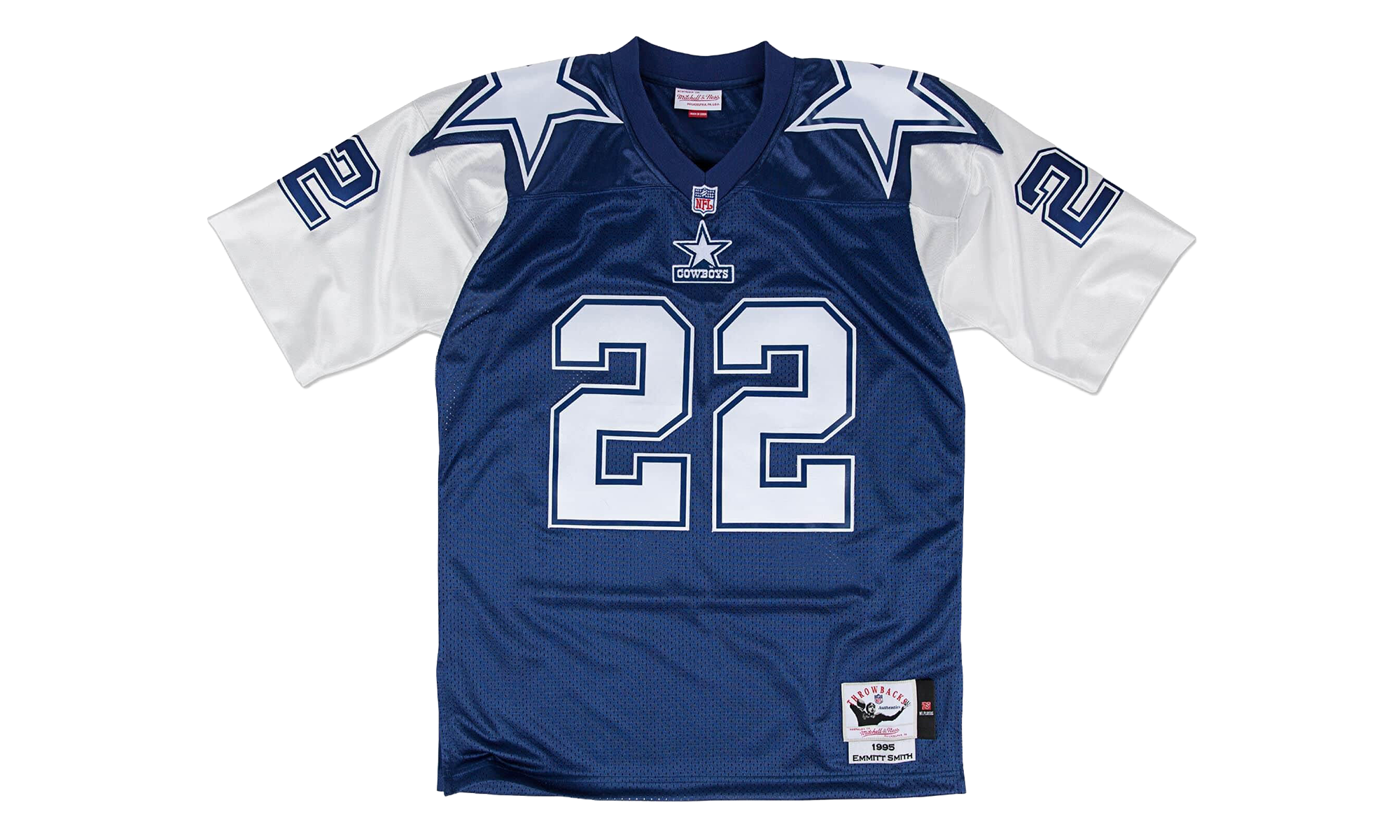Maillot authentique NFL "Dallas Cowboys 1995 Emmit Smith" AJY6CP18022-DCONAVY95ESM