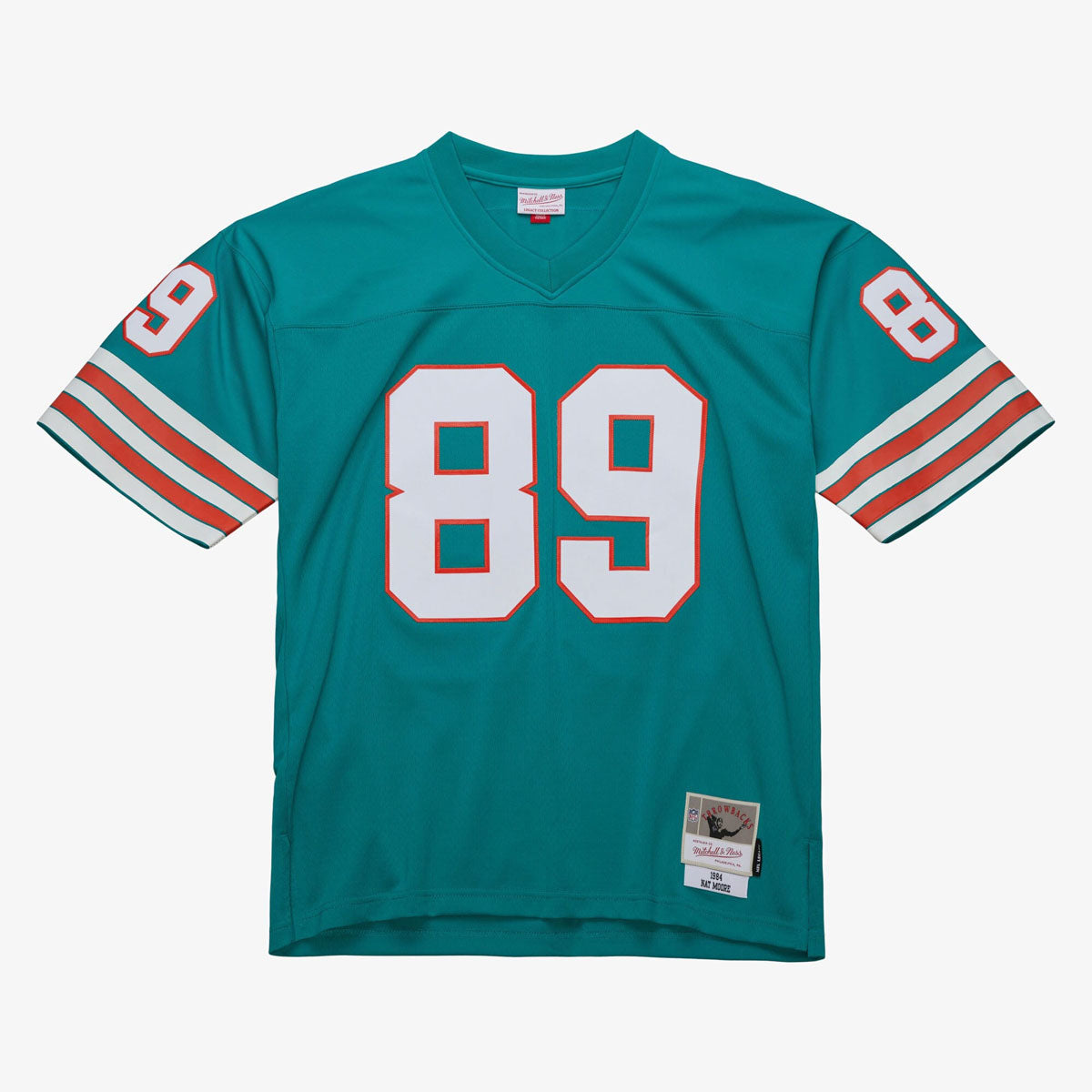 NFL DARK JERSEY DOLPHINS 1984 NAT MOORE "Sarcelle" LGJY6581 MDO84NMOTEAL