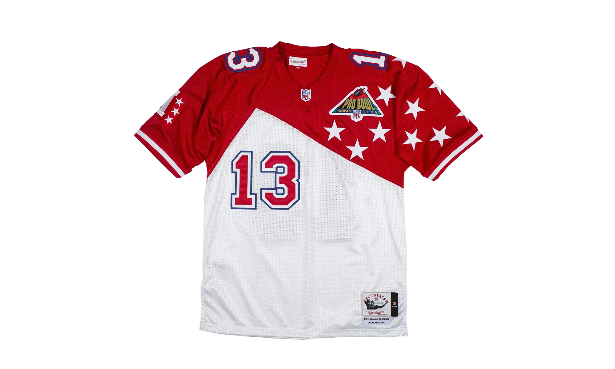Maillot Authentique NFL Dan Marino "1994-95 AFC - Blanc / Rouge" AJY6LG19125 AFCWHRD94DMA