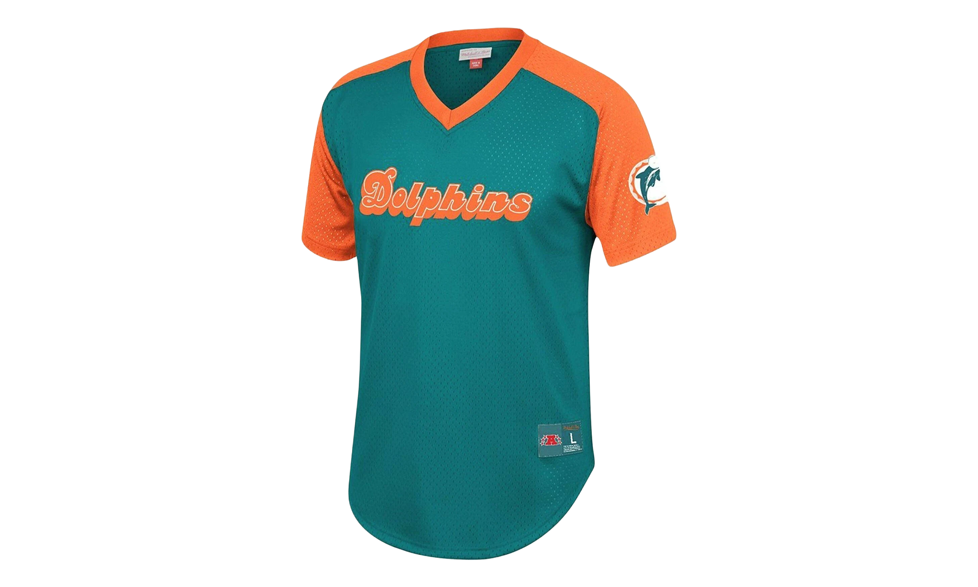 Chemise à col en V en maille NFL Final Seconds "Miami Dolphins - Sarcelle" FA87OP MDO T K9E