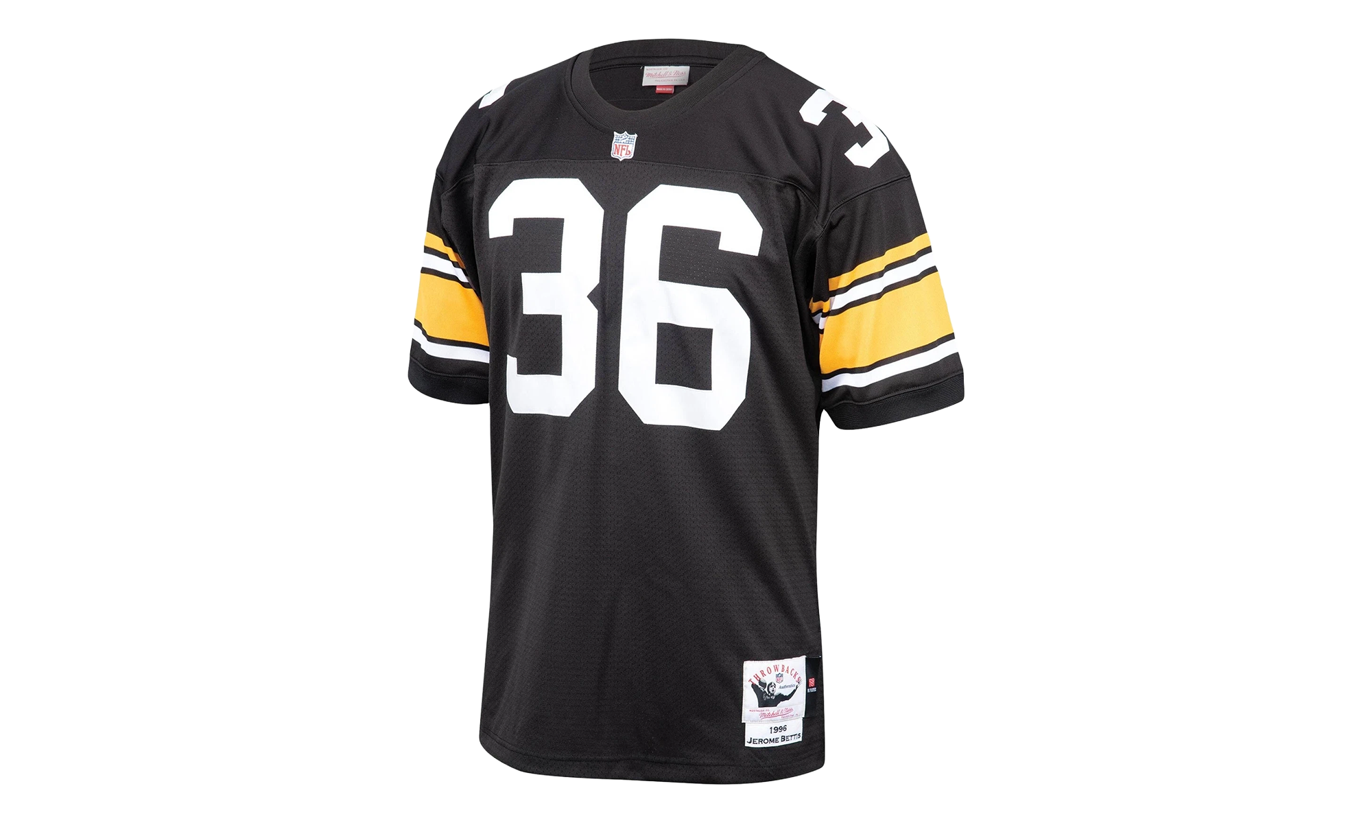 Maillot Authentique NFL Jerome Bettis "1996 Pittsburgh Steelers - Noir" AJY6GS19016 PSTBLCK96JBT