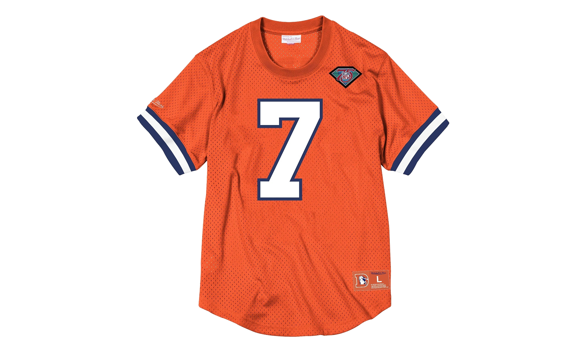 Chemise à col rond en maille avec nom et numéro NFL "Denver Broncos - Orange" NNMPMG18061 DBRORAN94JEL
