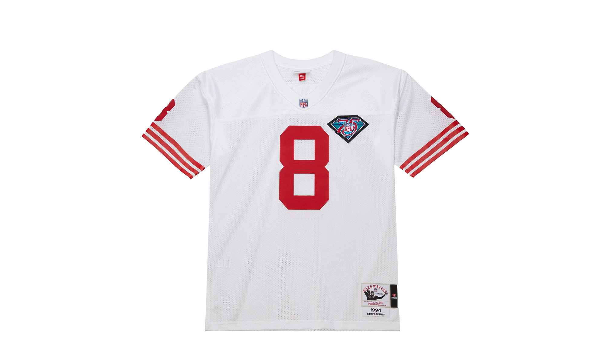 NFL MAILLOT BLANC 49ERS 1994 STEVE YOUNG "49ERS" JY8644 SF4WHIT