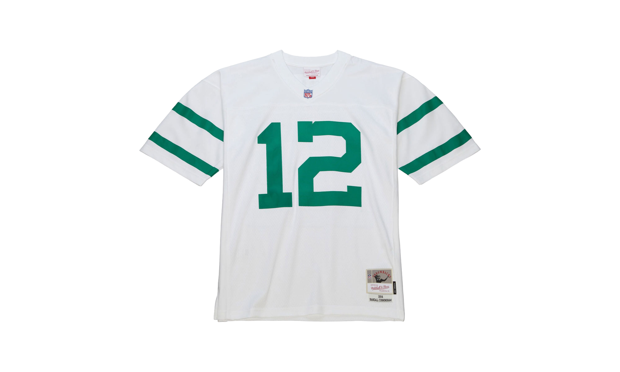 NFL MAILLOT BLANC THROWBACK EAGLES 1994 RANDALL CUNNINGHAM "EAGLES" LGJY6210 PEA94RCUWHIT