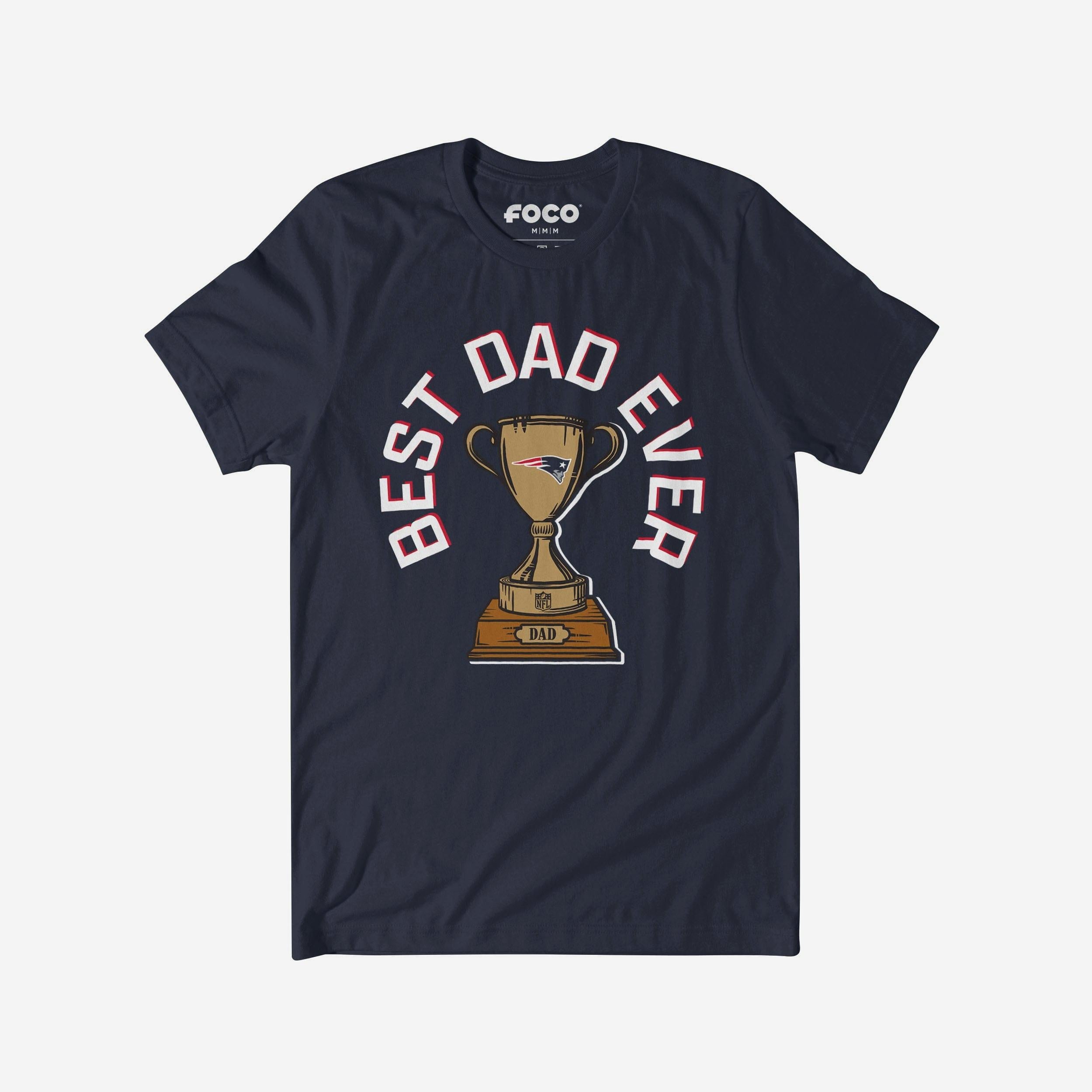New England Patriots T-shirt Trophée du meilleur papa de tous les temps