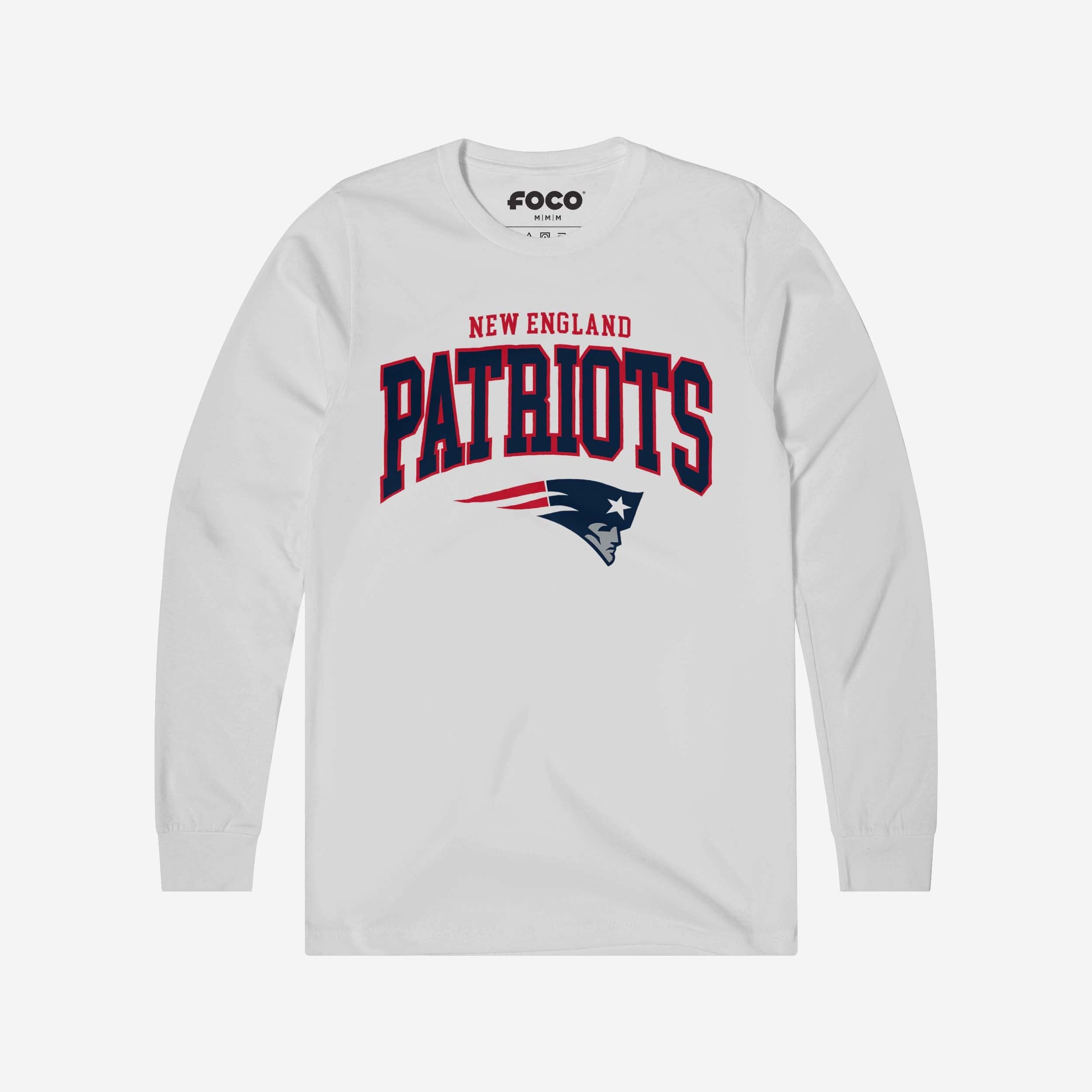 New England Patriots T-shirt à manches longues avec logo classique