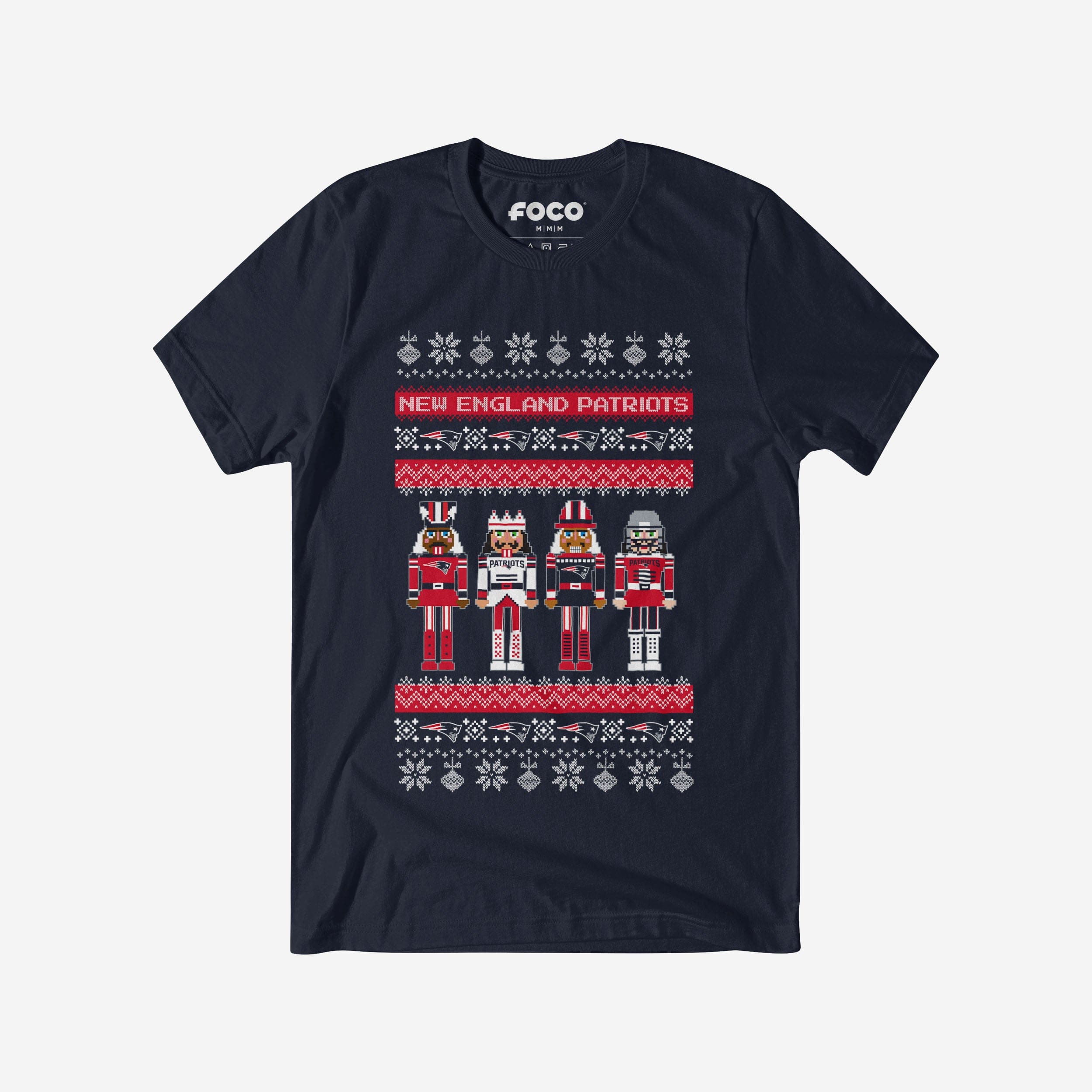 New England Patriots T-shirt pull casse-noisette des fêtes