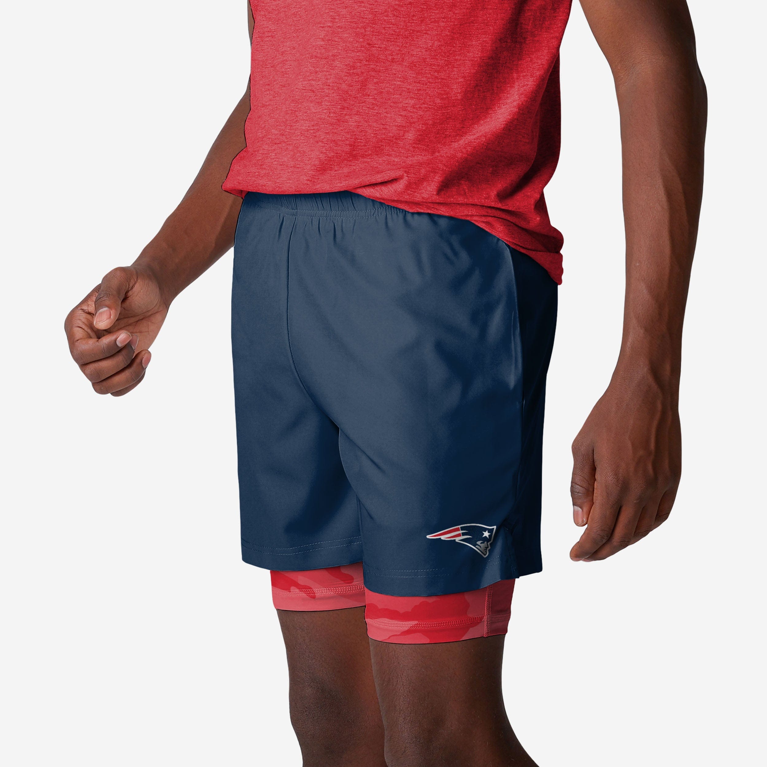 New England Patriots Team Color Camo Liner Short