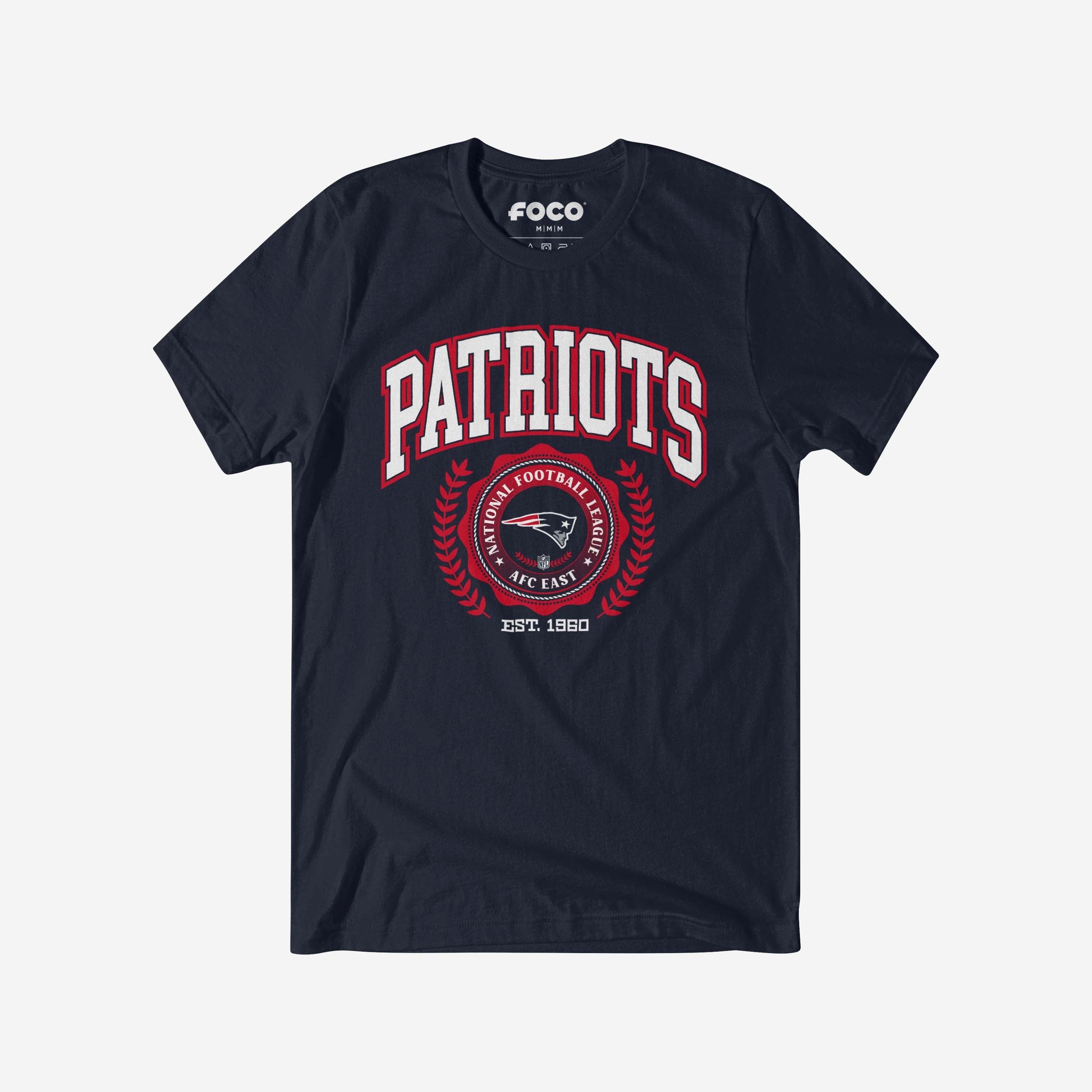 T-shirt à écusson de l'équipe New England Patriots