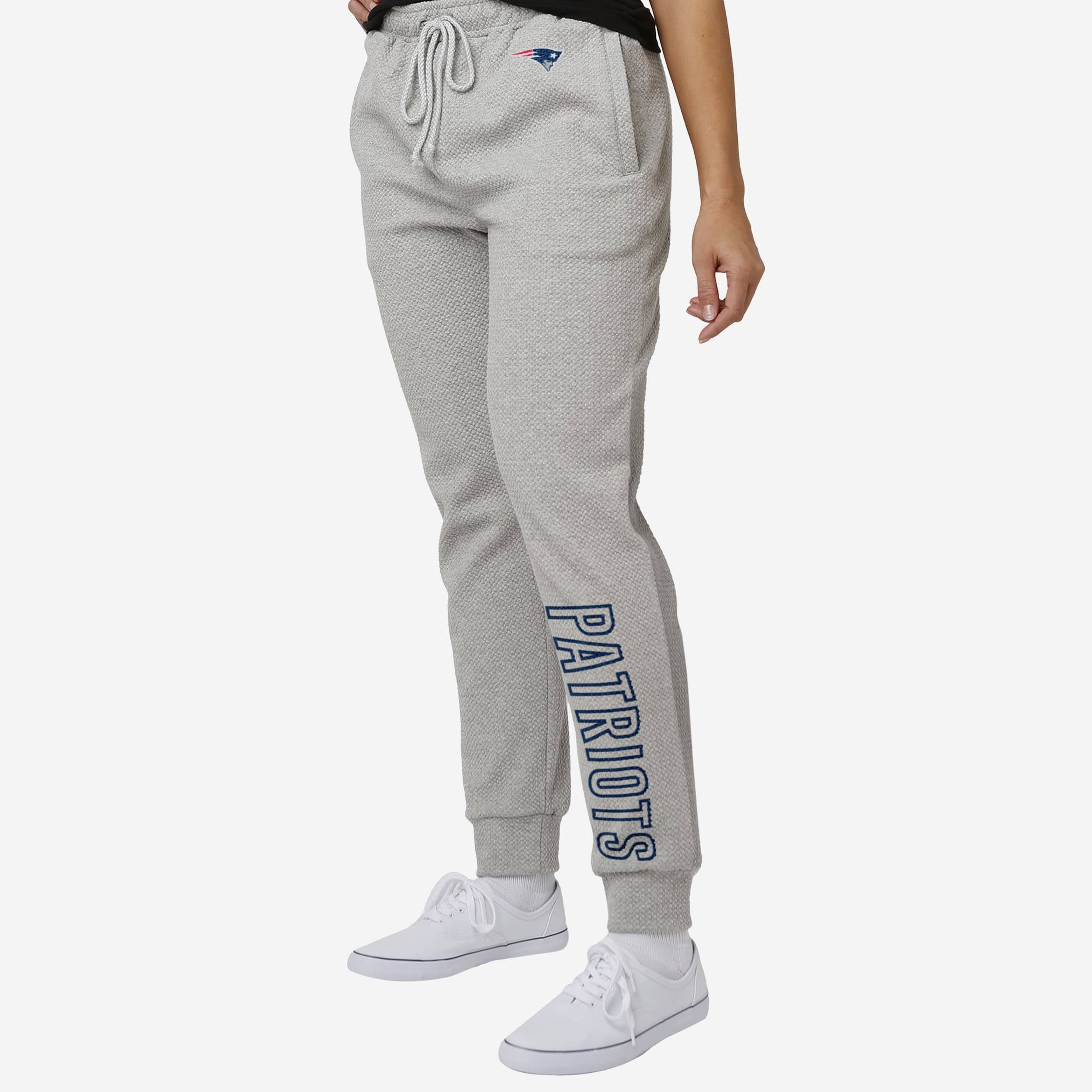 New England Patriots Pantalon de jogging tissé gris pour femme